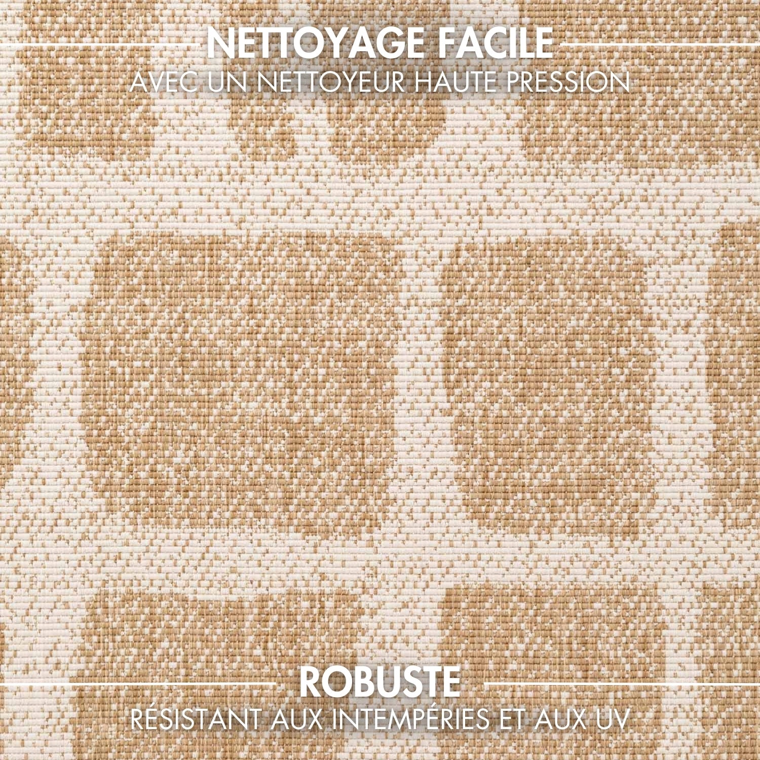 Tapis extérieur lavable Briques Doré - Ted Baker