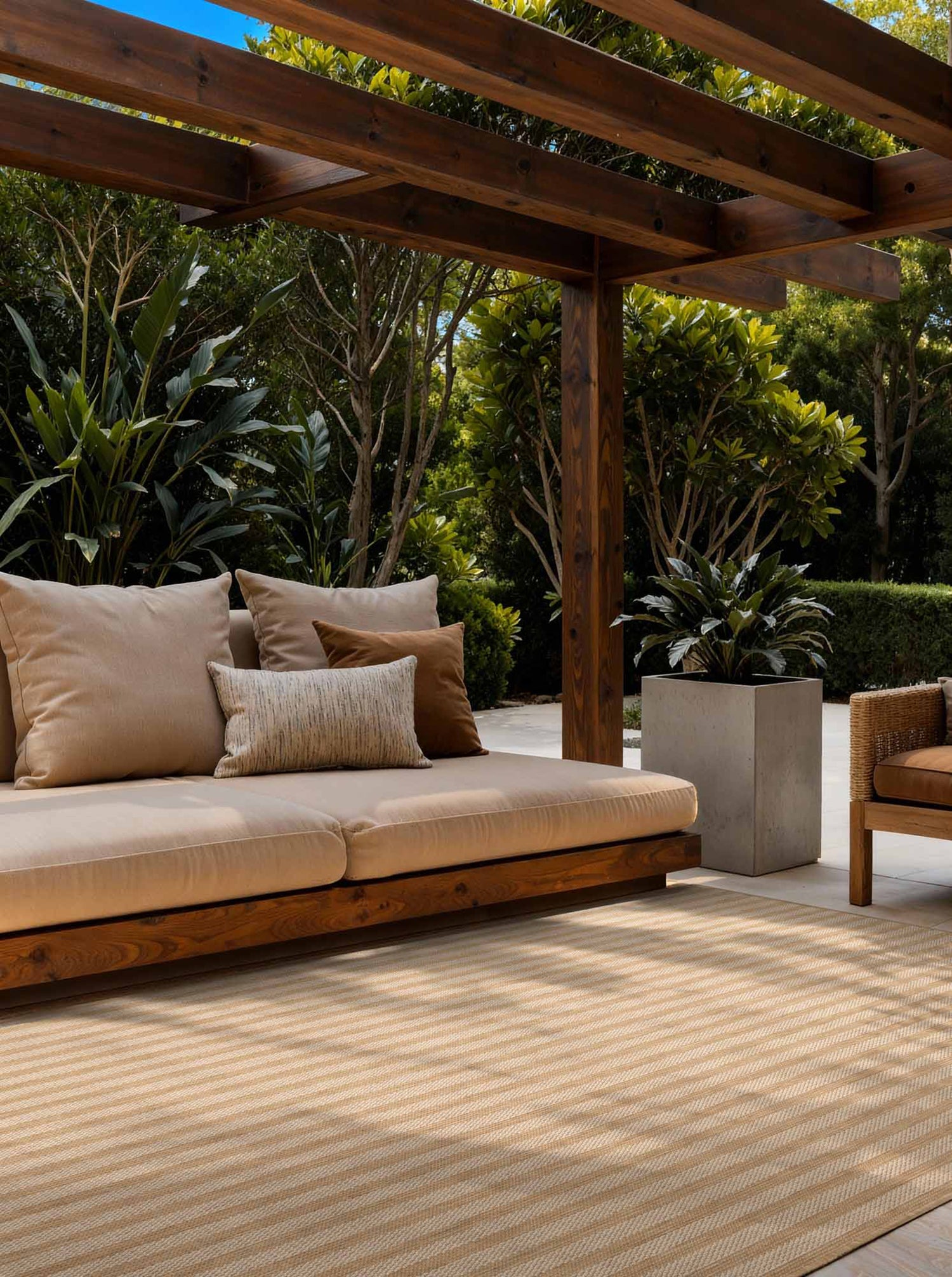 Tapis extérieur lavable Lignes Doré - Ted Baker