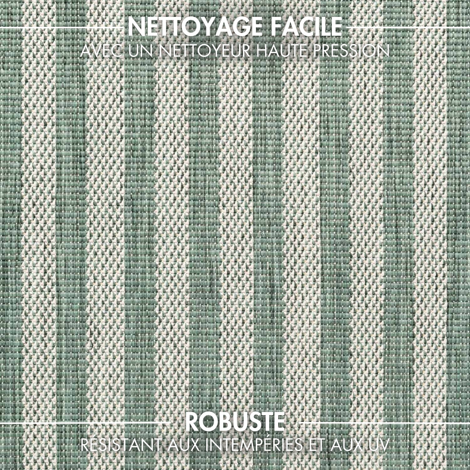 Tapis extérieur lavable Lignes Menthe - Ted Baker