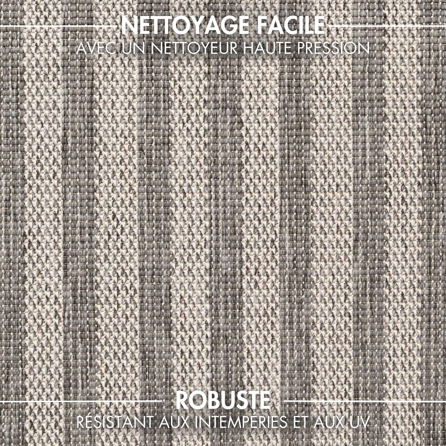 Tapis extérieur lavable Lignes Gris - Ted Baker