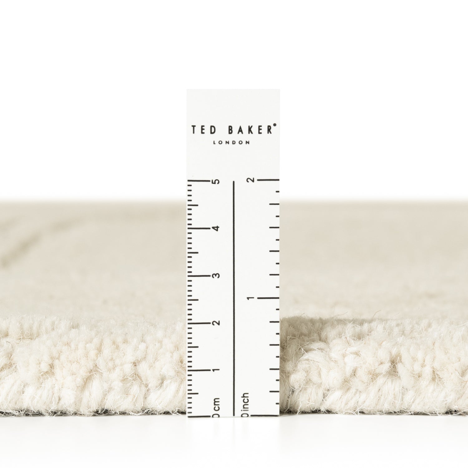 Tapis Rond Laine Sculpté Main Spirale Crème - Ted Baker