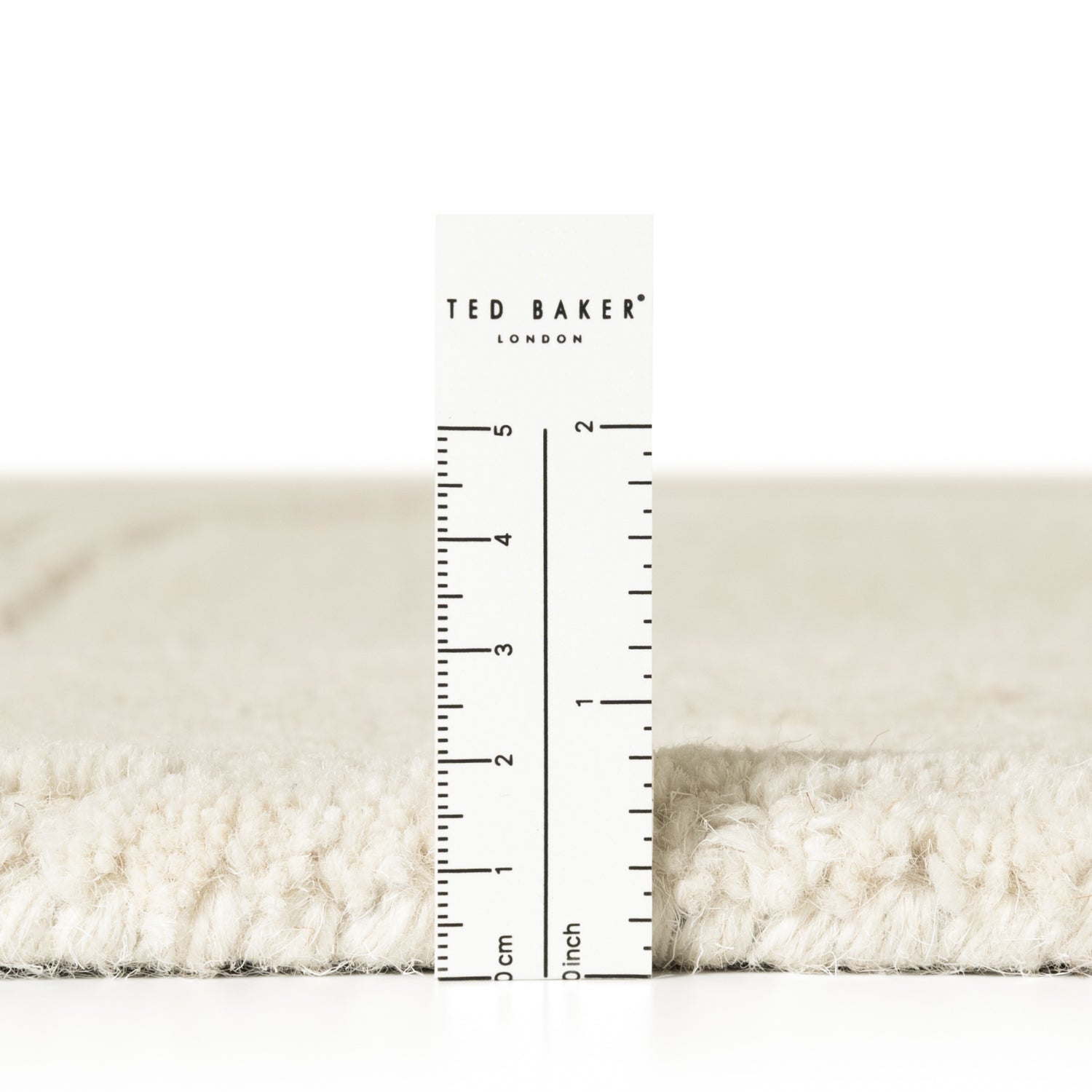 Tapis Laine Sculpté Main Spirale Crème - Ted Baker