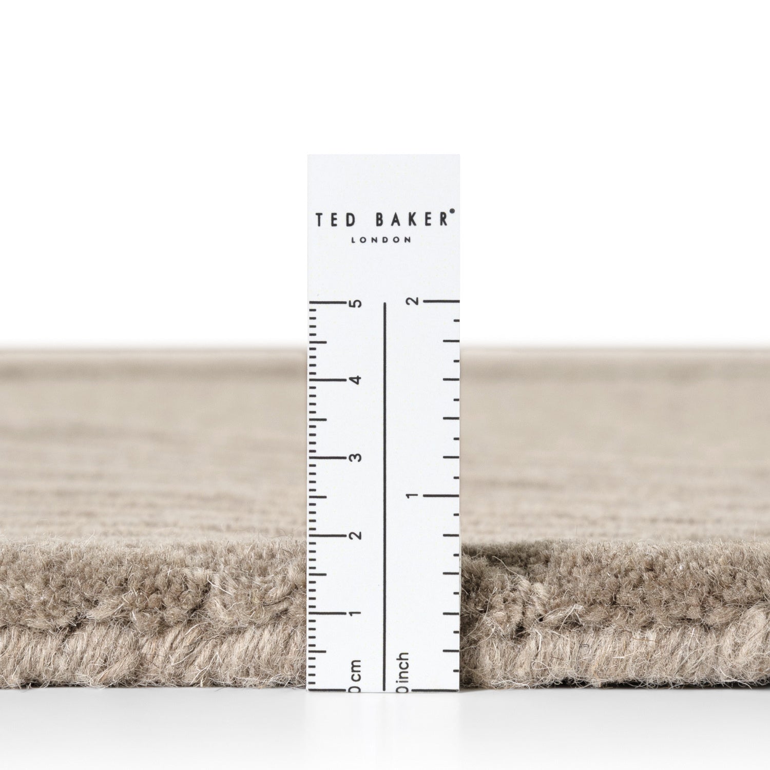 Tapis Rond Laine Sculpté Main Spirale Beige - Ted Baker
