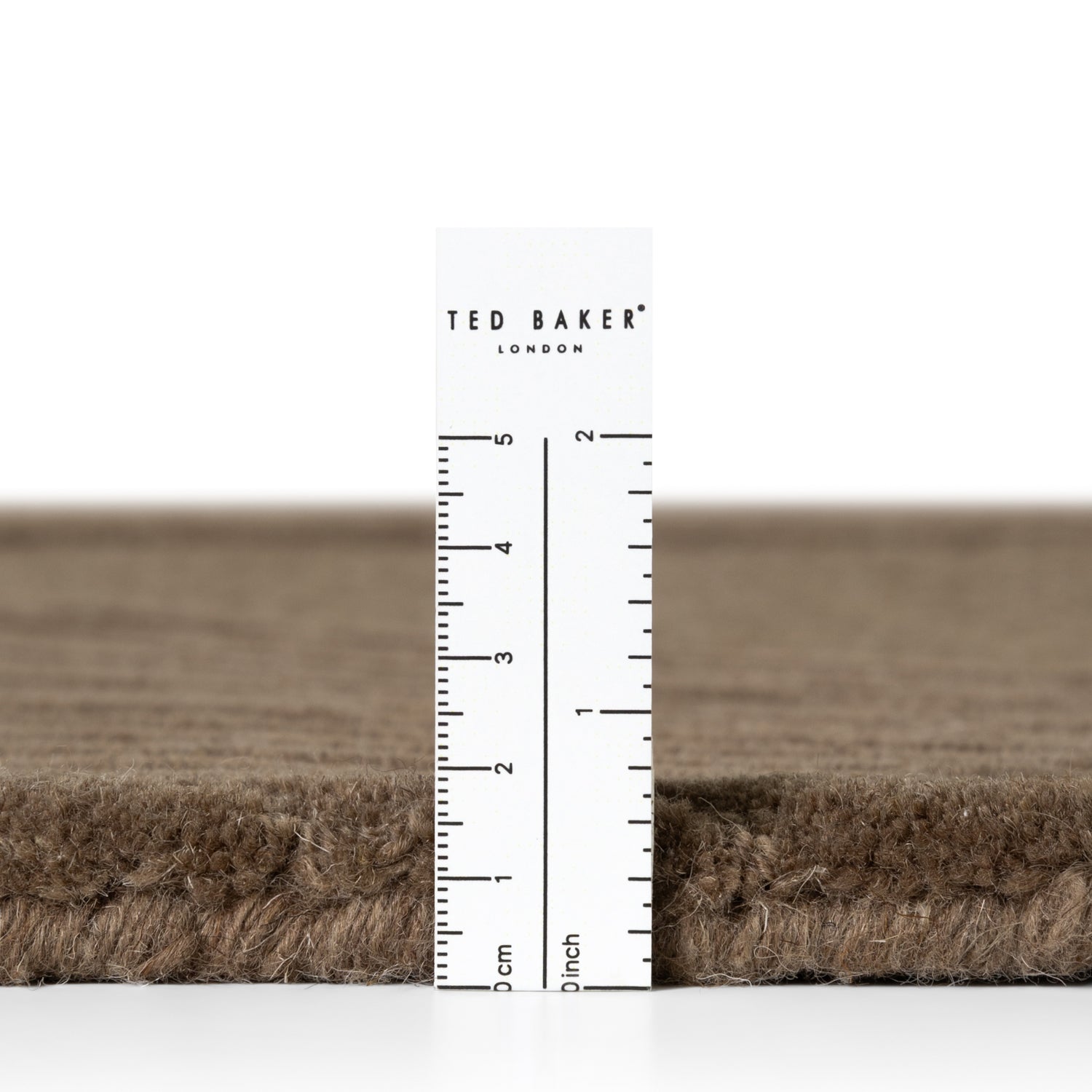 Tapis Rond Laine Sculpté Main Spirale Marron - Ted Baker