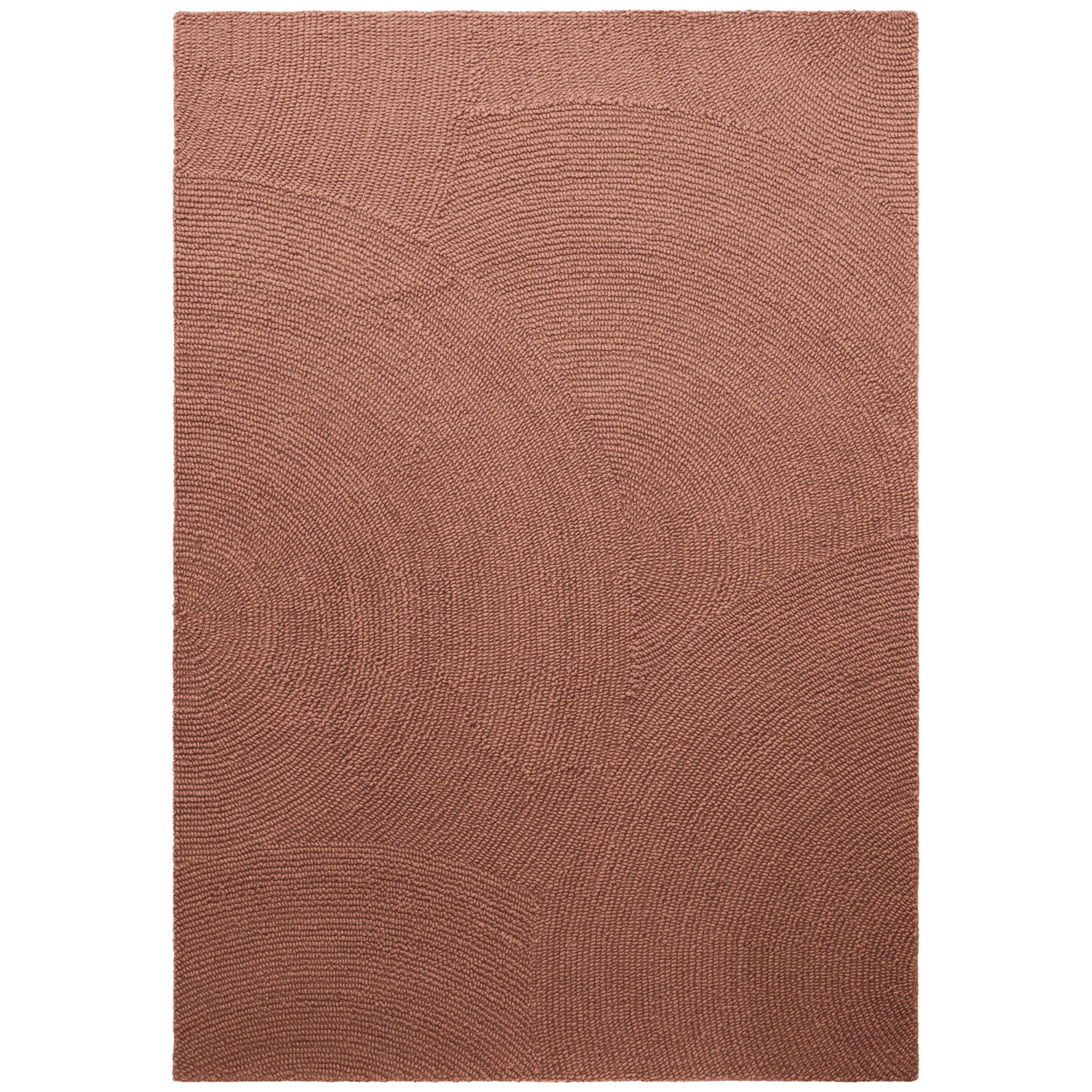 Tapis Laine motifs arcs - Rose Vintage