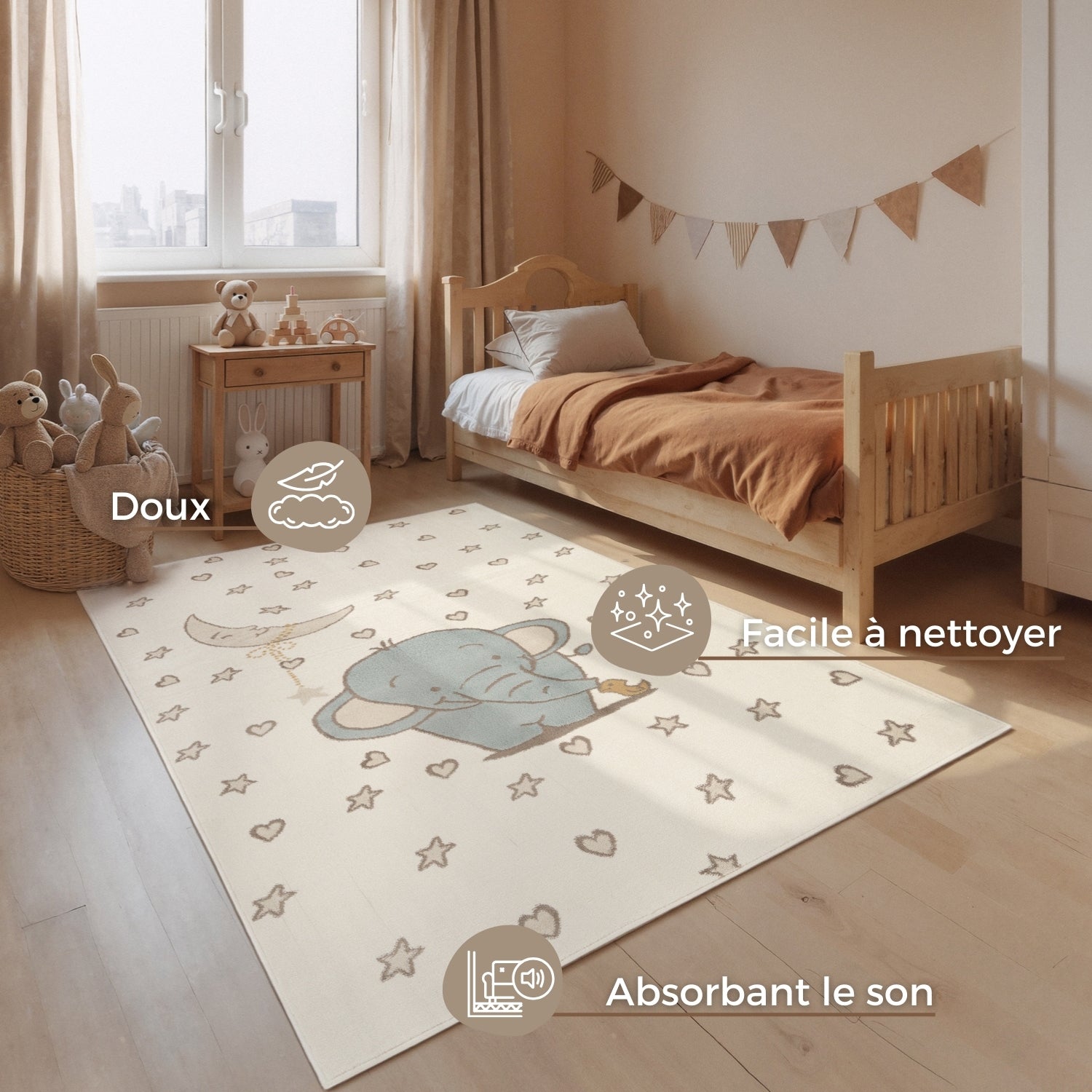 Tapis Enfant Little Elephant