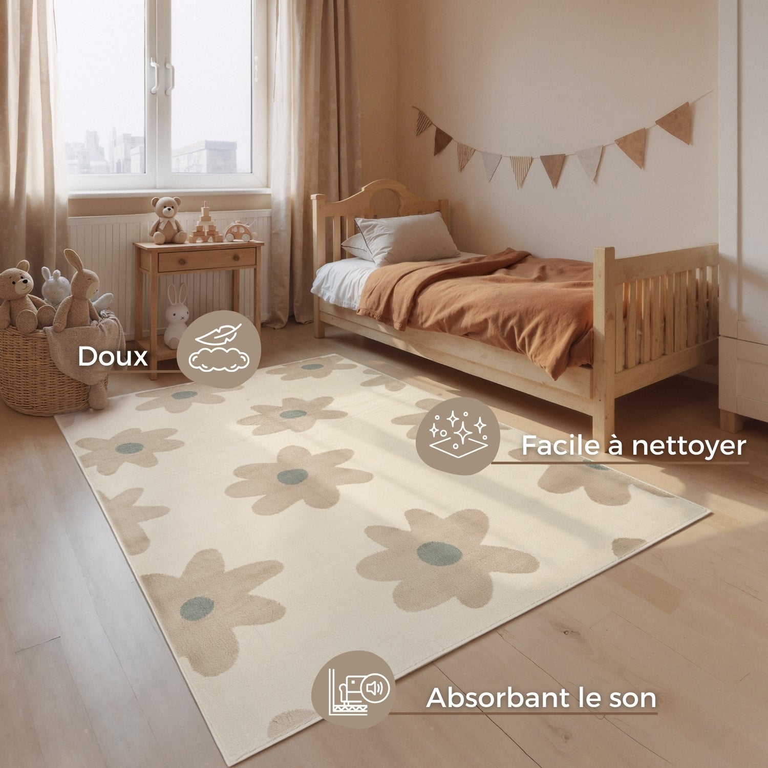 Tapis Enfant Flowers