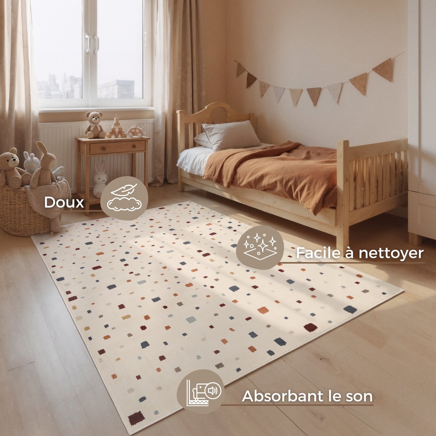 Tapis Enfant Gobi Multicolore