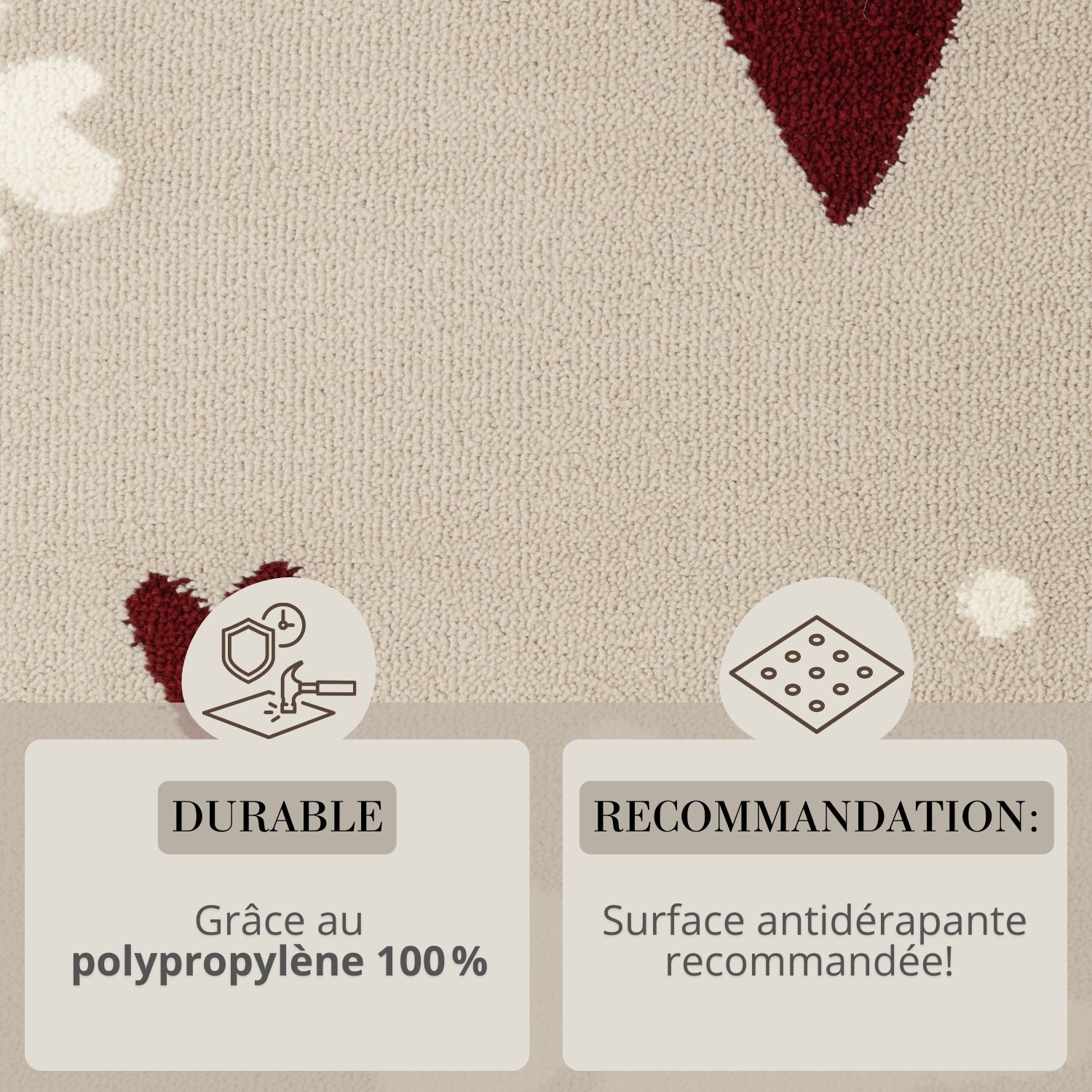 Tapis Enfant Love &amp; Flowers