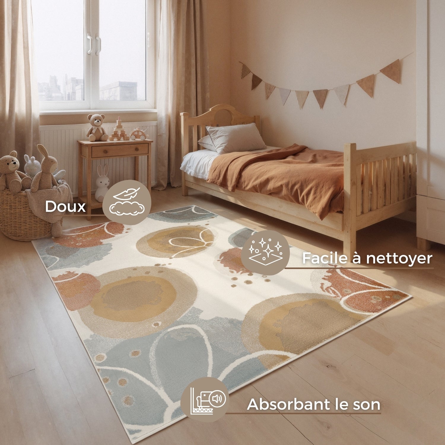 Tapis Enfant Flowers Garden
