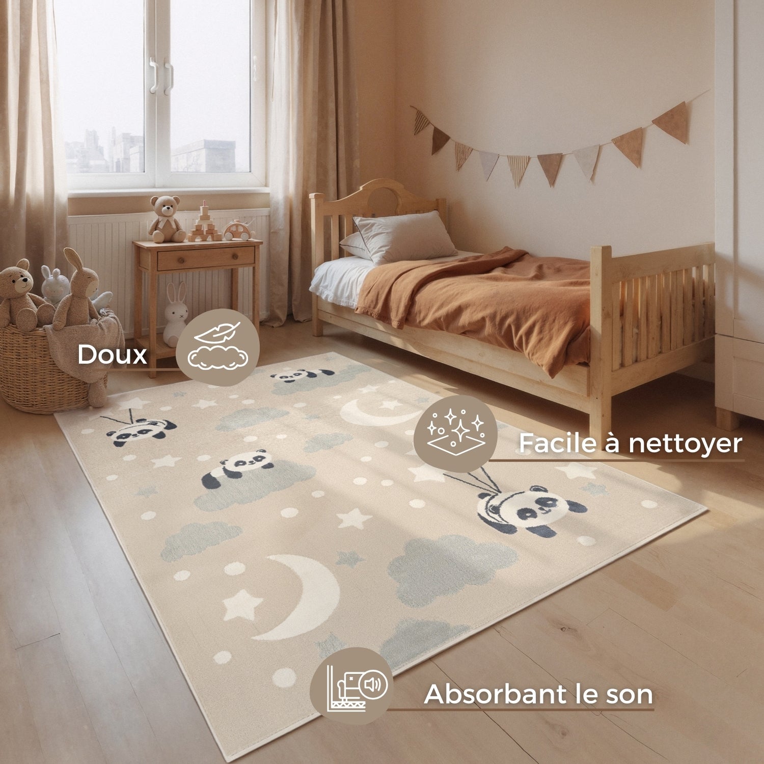 Tapis Enfant Panda Dream