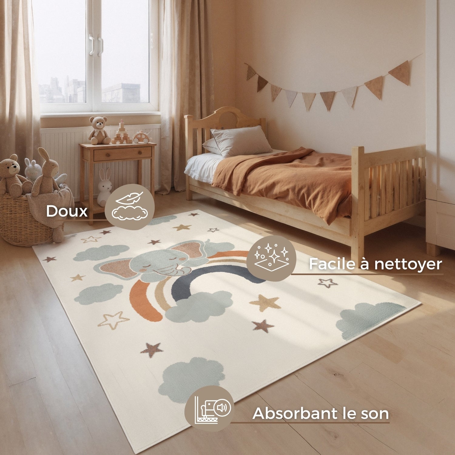 Tapis Enfant Elephant Dream