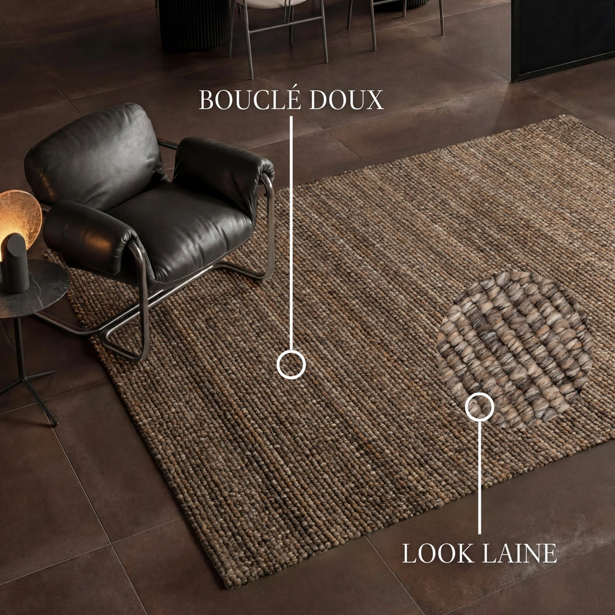 Tapis bouclé Yumi Marron - Villeroy &amp; Boch