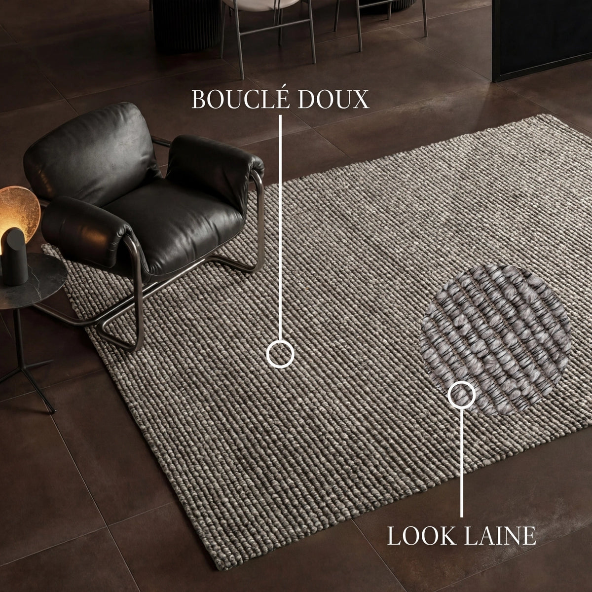 Tapis bouclé Yumi Gris Clair - Villeroy &amp; Boch
