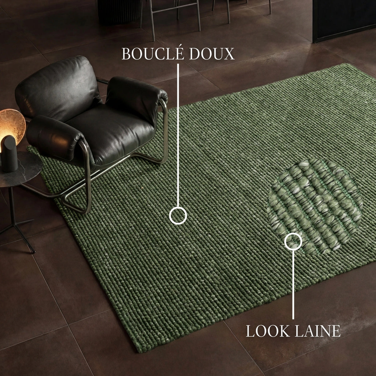 Tapis bouclé Yumi Vert - Villeroy &amp; Boch