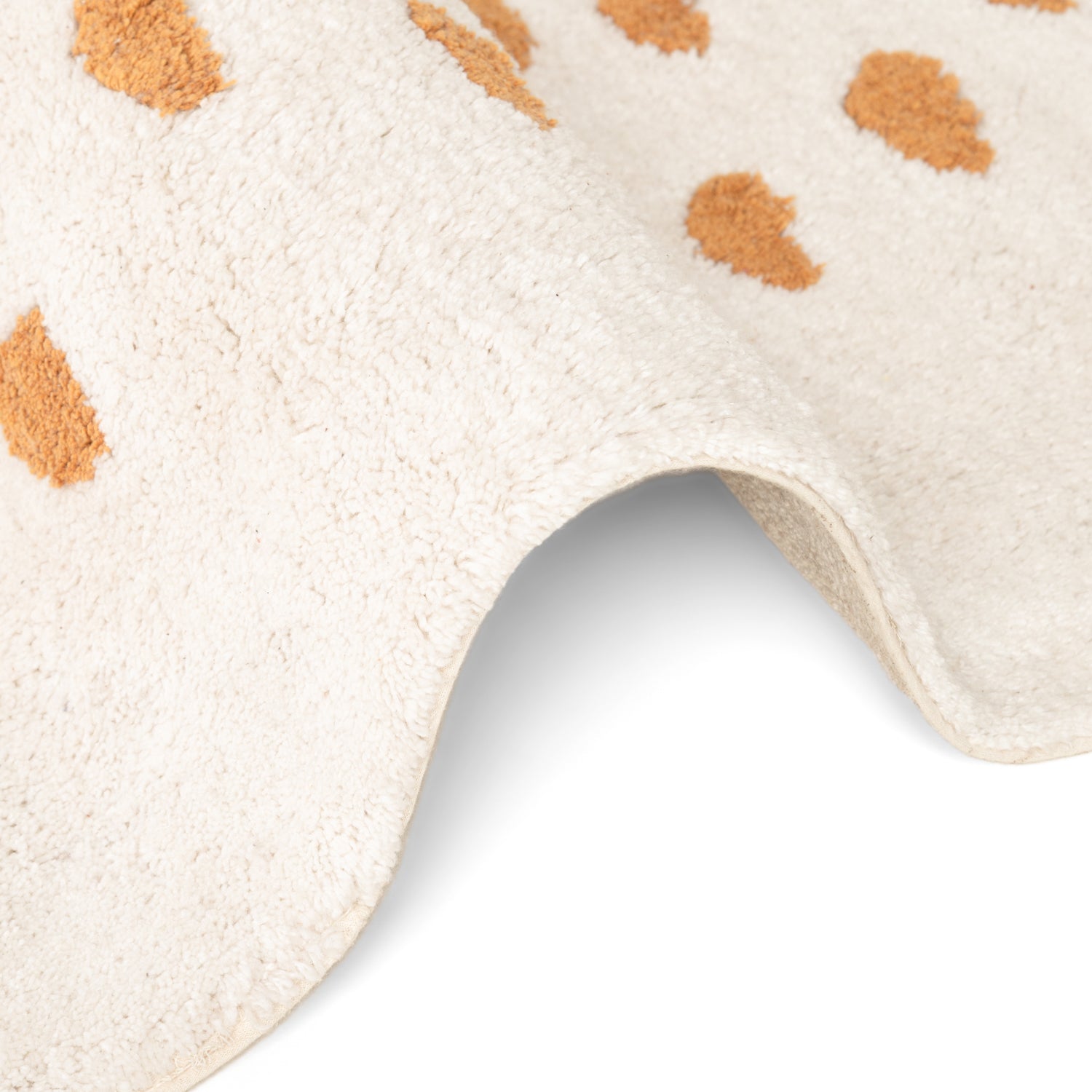 Tapis Enfant Tête Lapin Crème 120x137cm