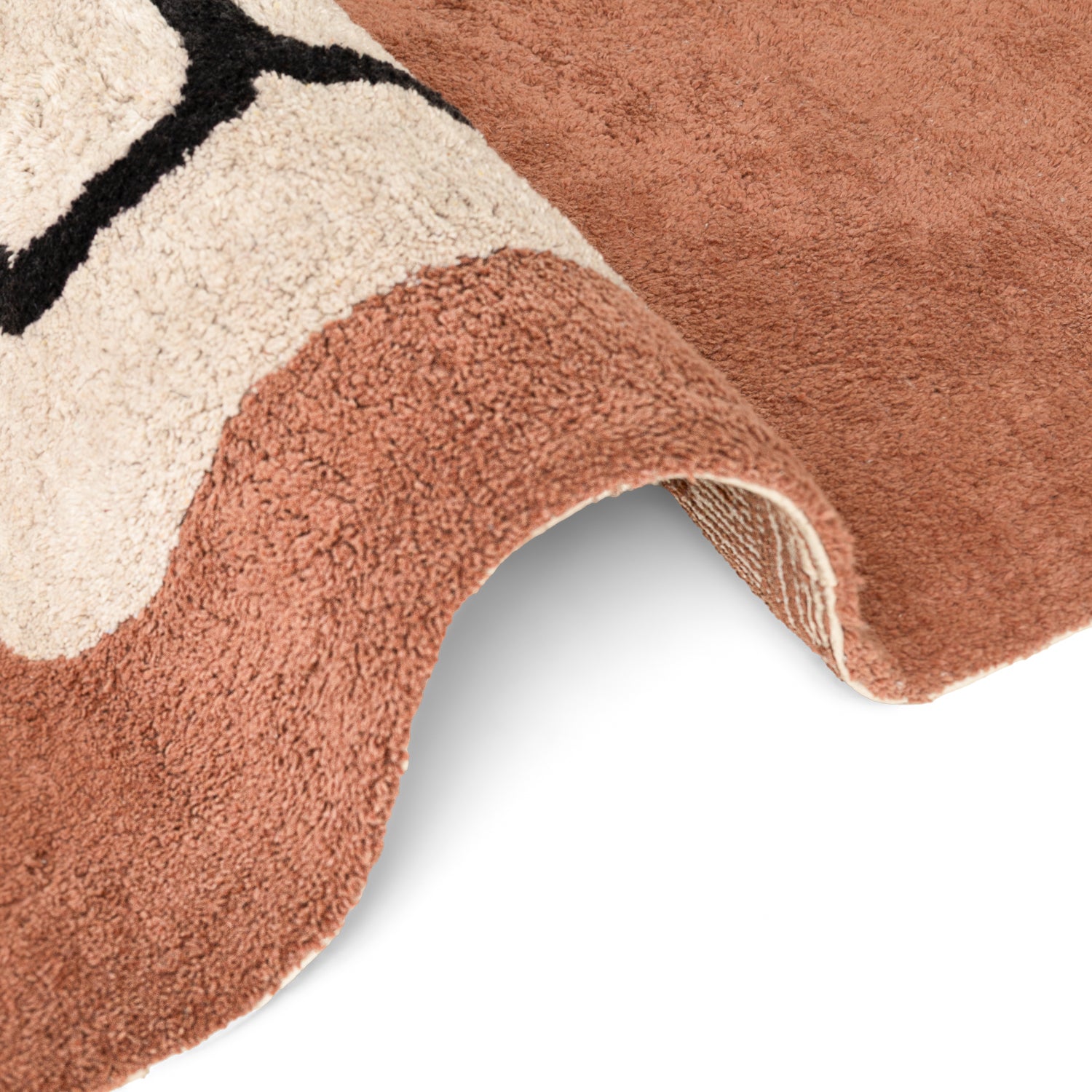 Tapis Enfant Tête Ours Benni Brun 101x120cm