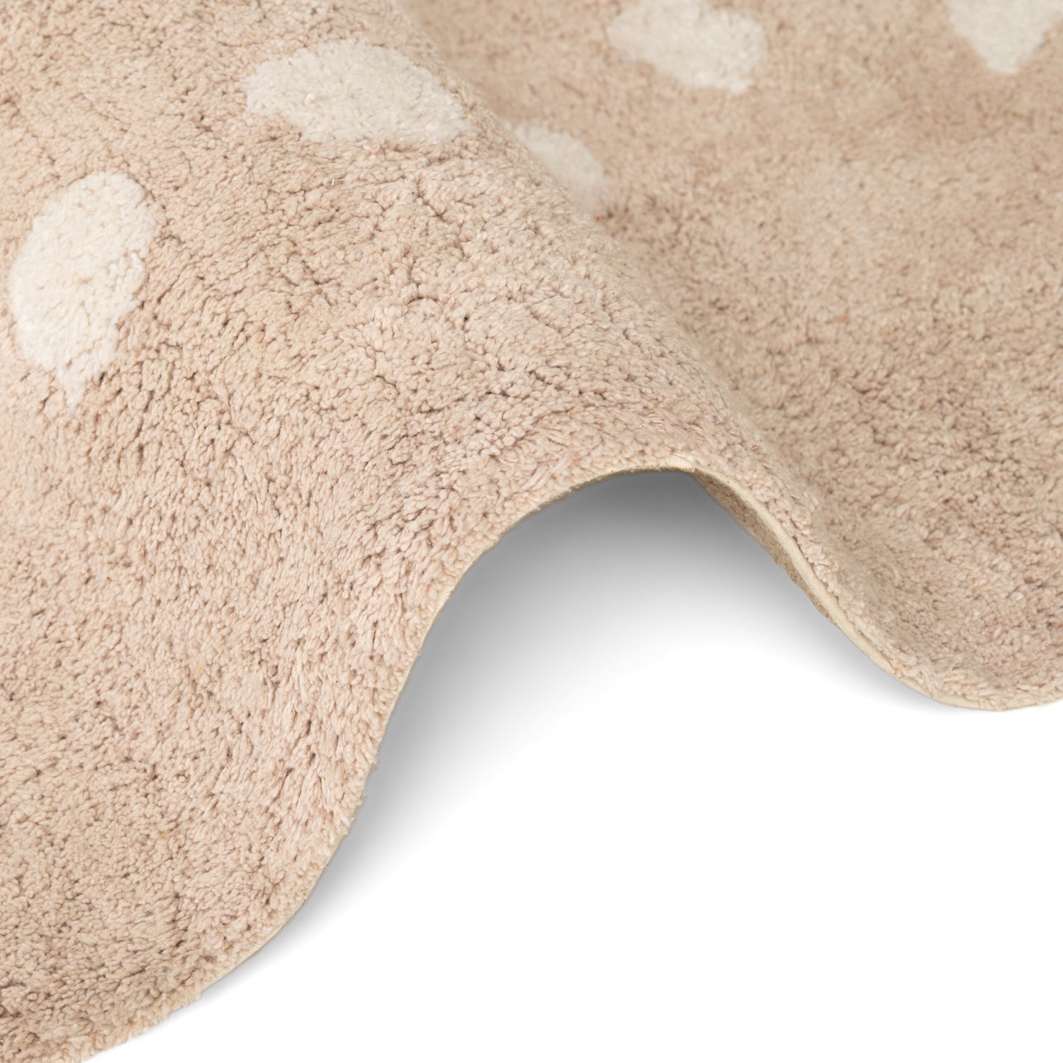 Tapis Enfant Tête Lapin Beige 120x152cm