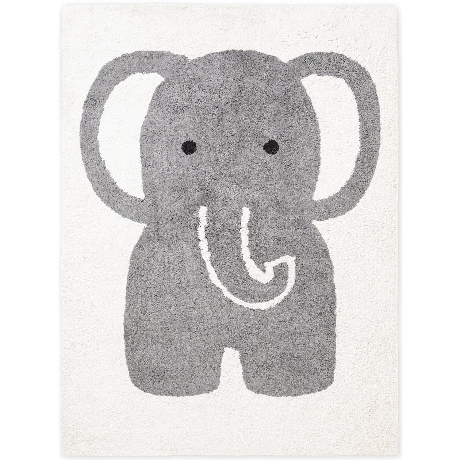 Tapis Enfant Elephant Crème et Gris 140x200cm