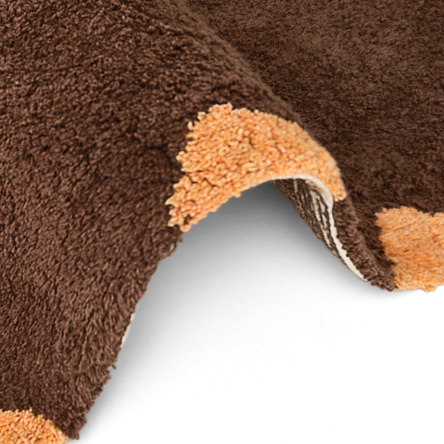 Tapis Enfant Tête Lion Brun 112x120cm