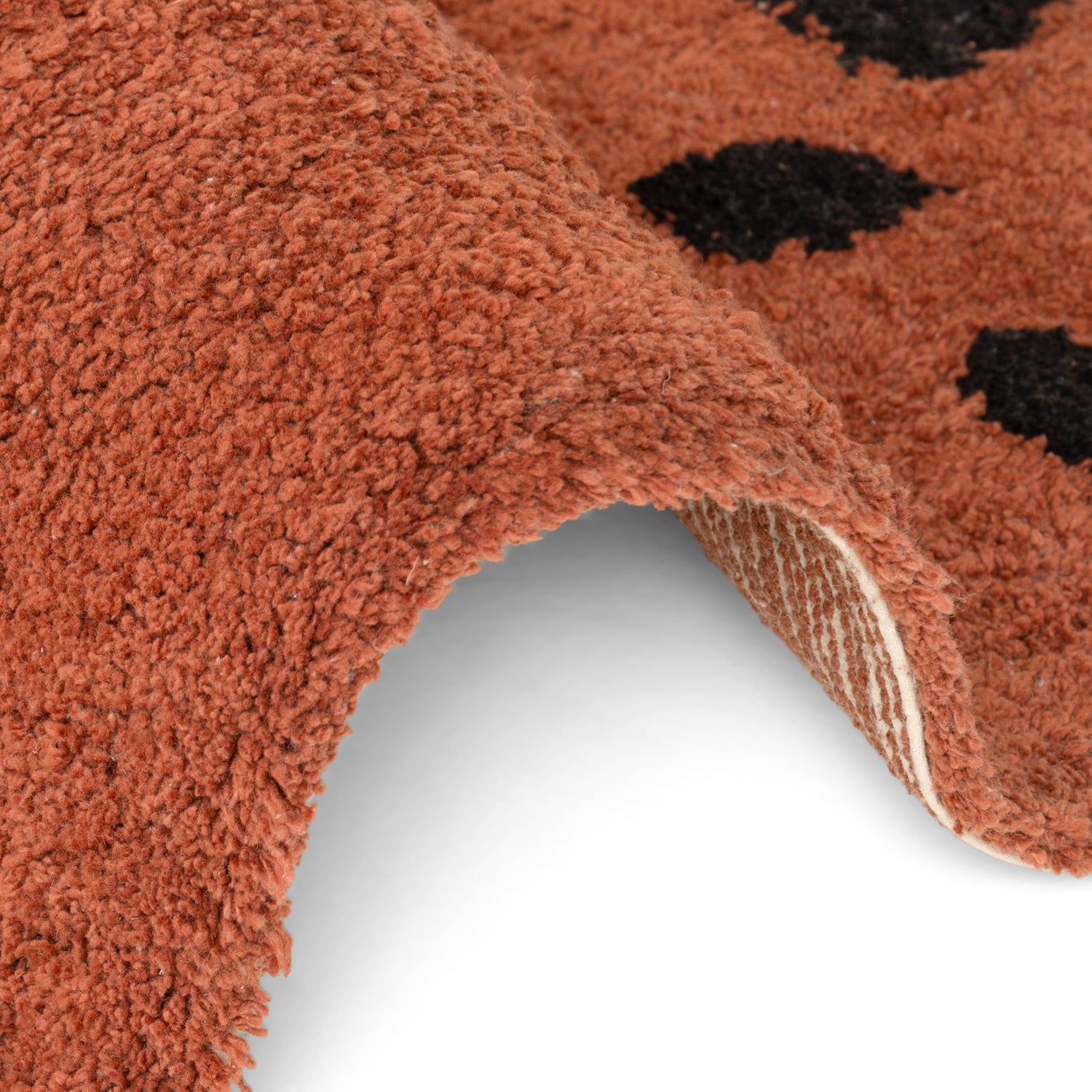 Tapis Enfant Tête Ours Berry Brun 120x149cm