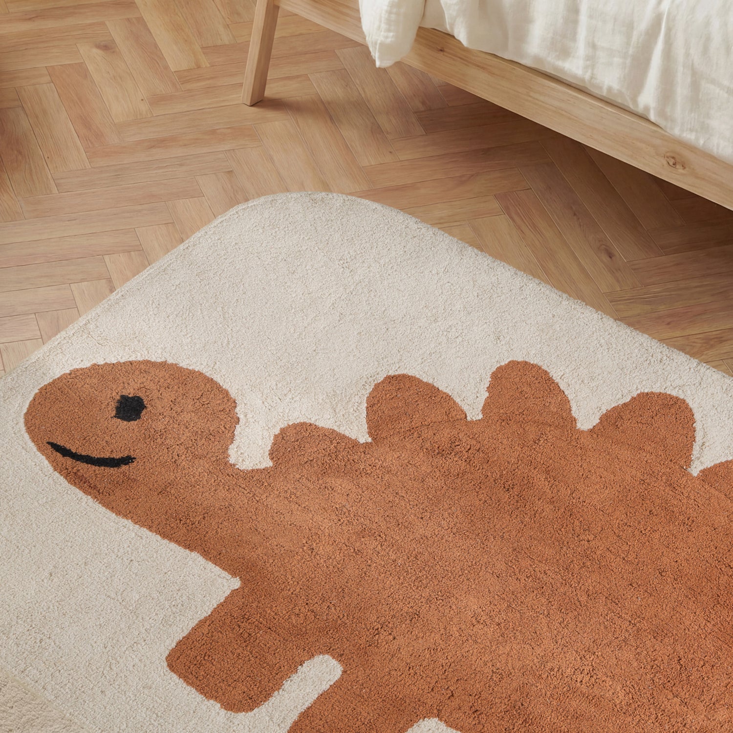 Tapis Enfant Doro Crème et Orange 140x200cm