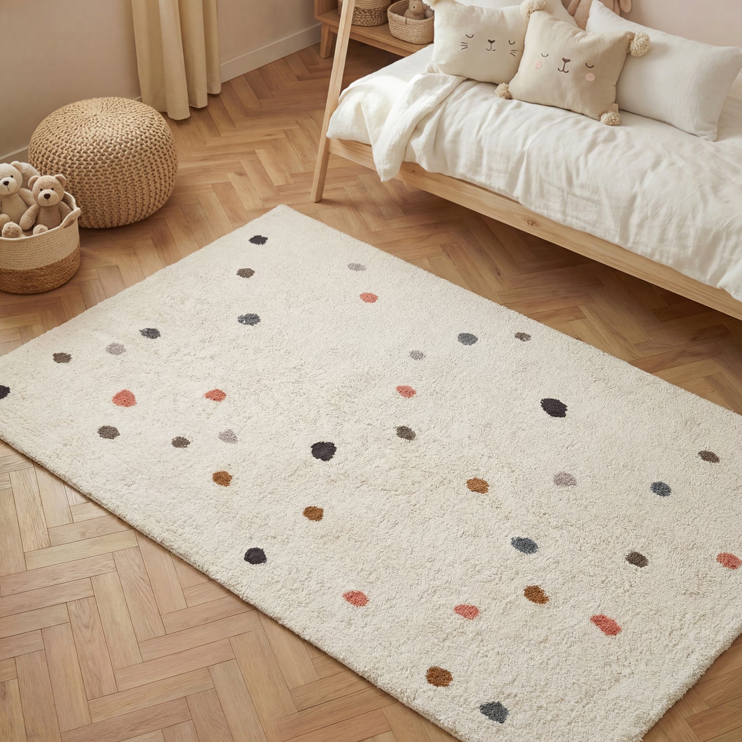 Tapis Enfant Pippo Terrazo Crème 140x200cm