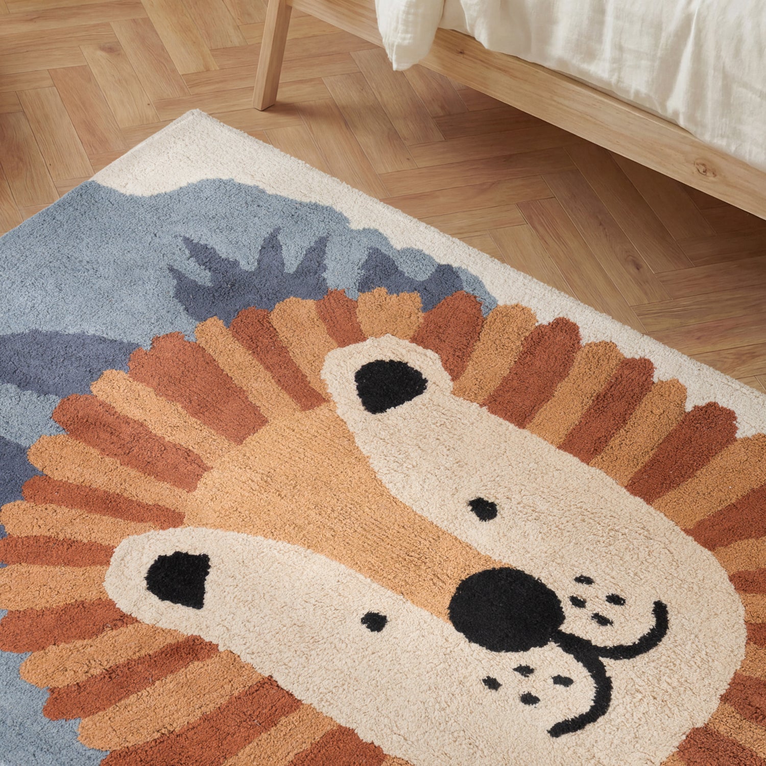 Tapis Enfant Lion Samba Multicolore 140x200cm
