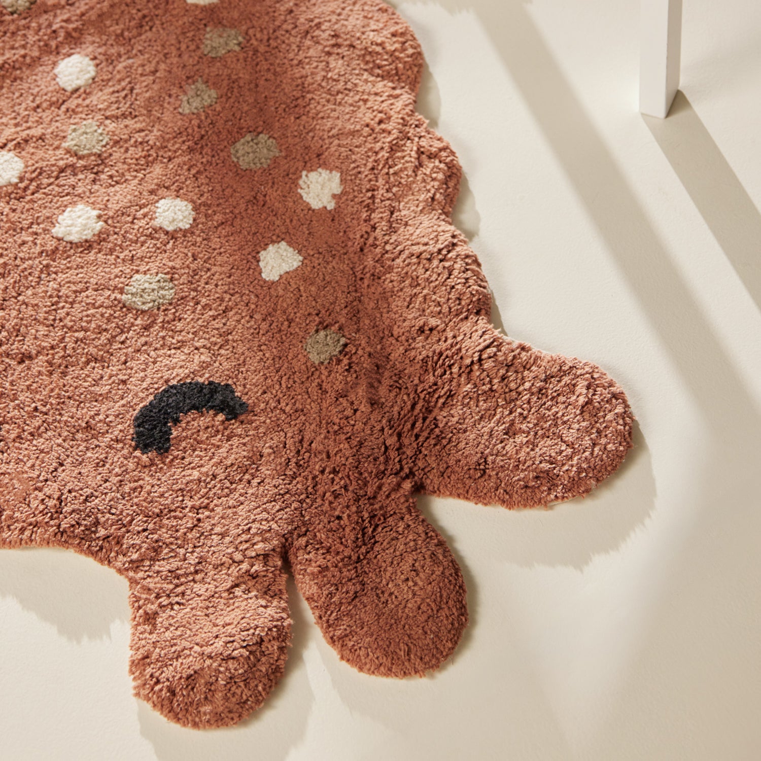 Tapis Enfant Forme Gino Brun 89x120cm