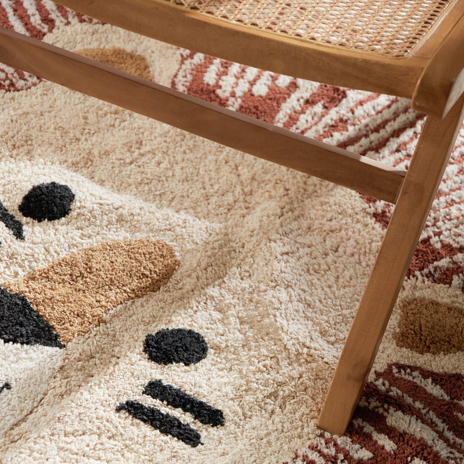 Tapis Enfant Lion Leandre Multicolore 140x200cm
