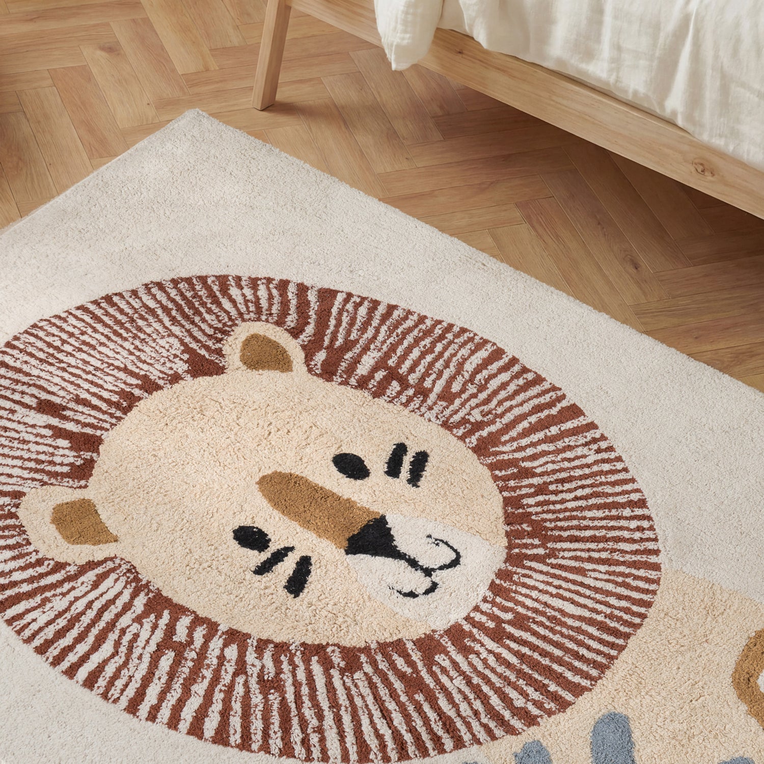 Tapis Enfant Lion Leandre Multicolore 140x200cm