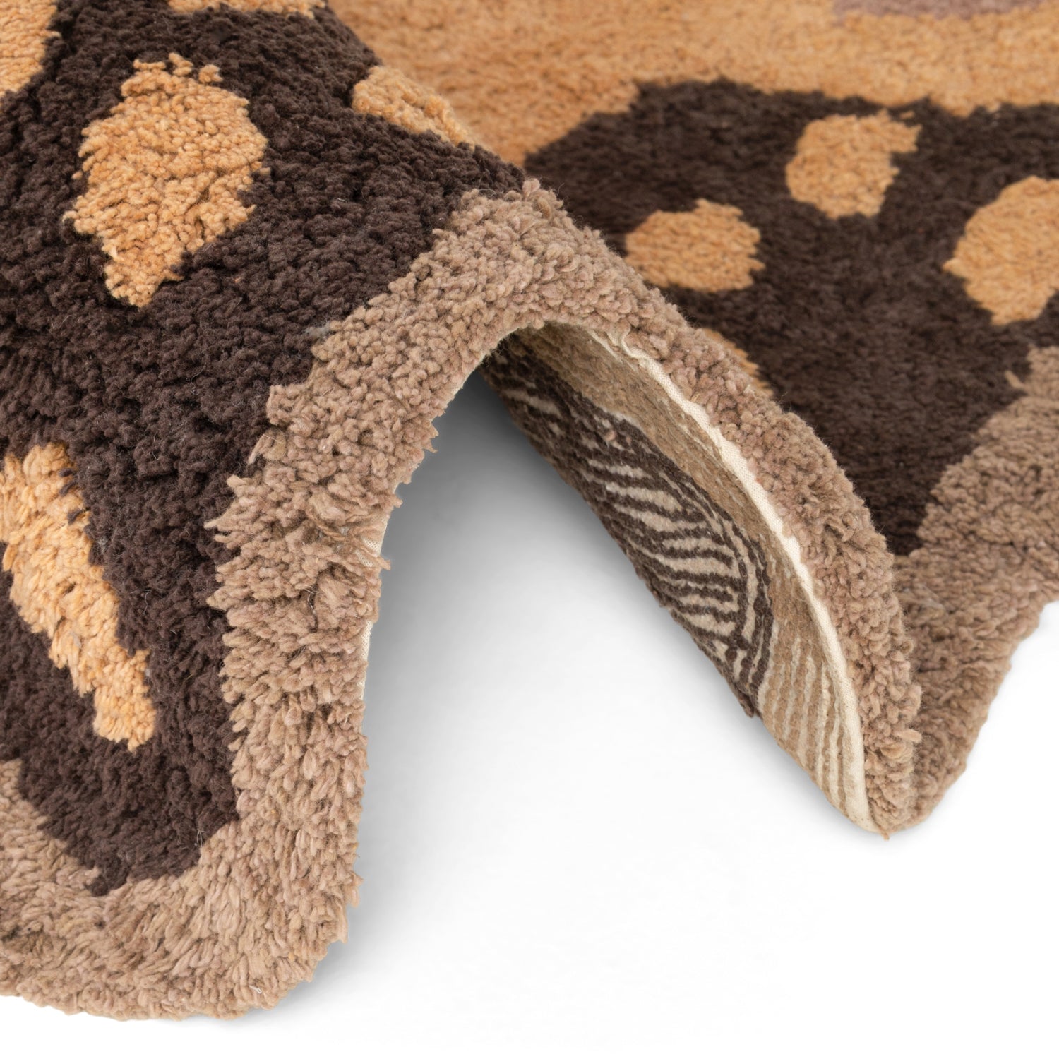 Tapis Enfant Tête Lion Roar Marron 120x125cm