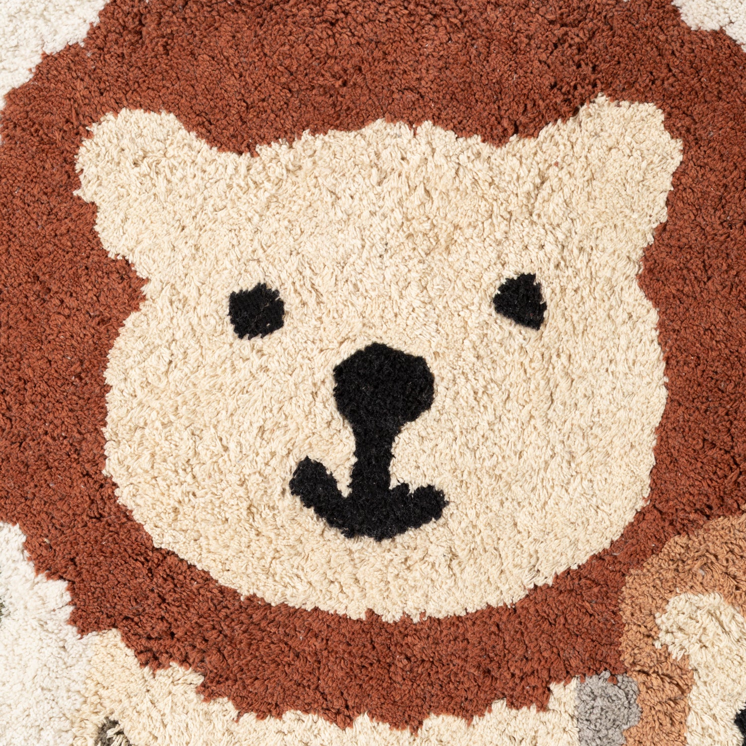 Tapis Enfant Lion Savane Multicolore 140x200cm
