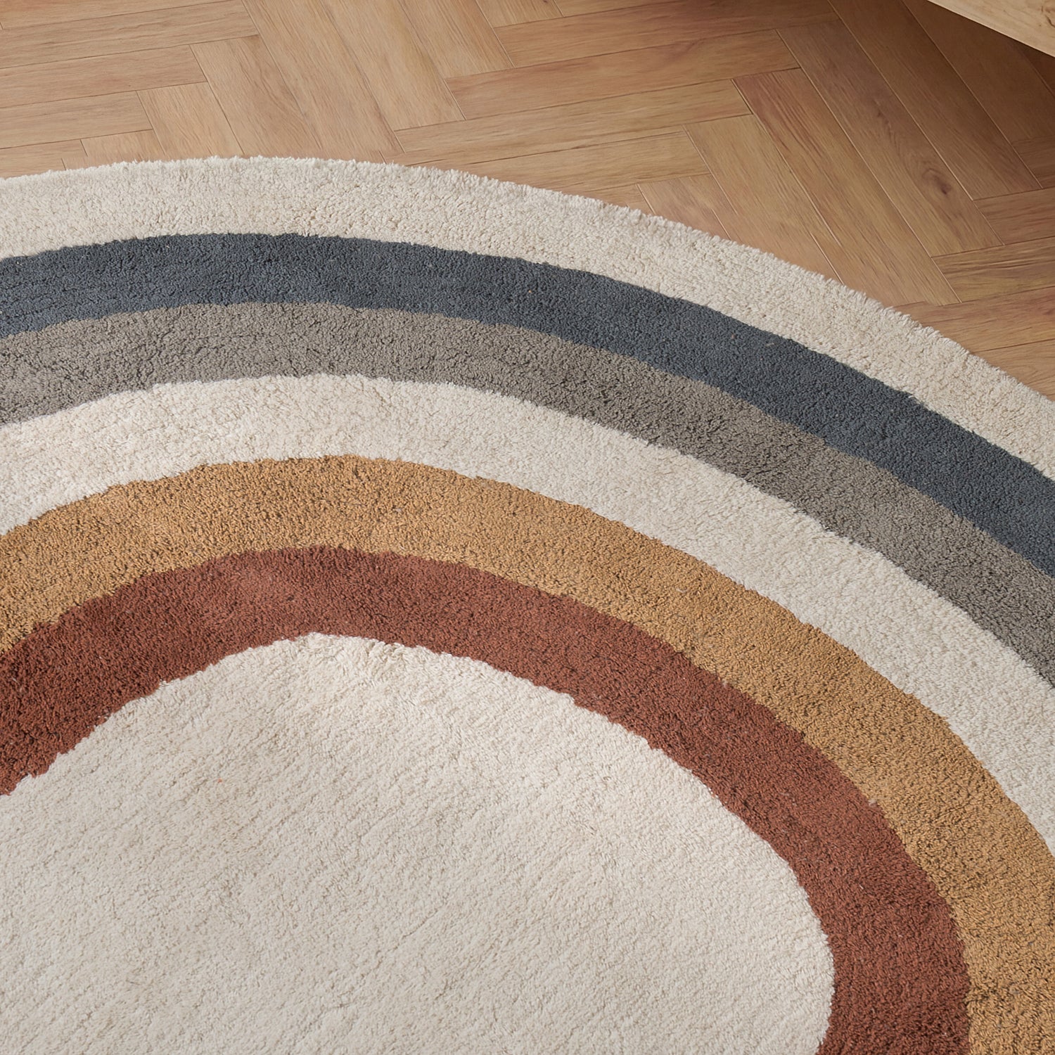 Tapis Enfant Forme Arc en Ciel 140x200cm