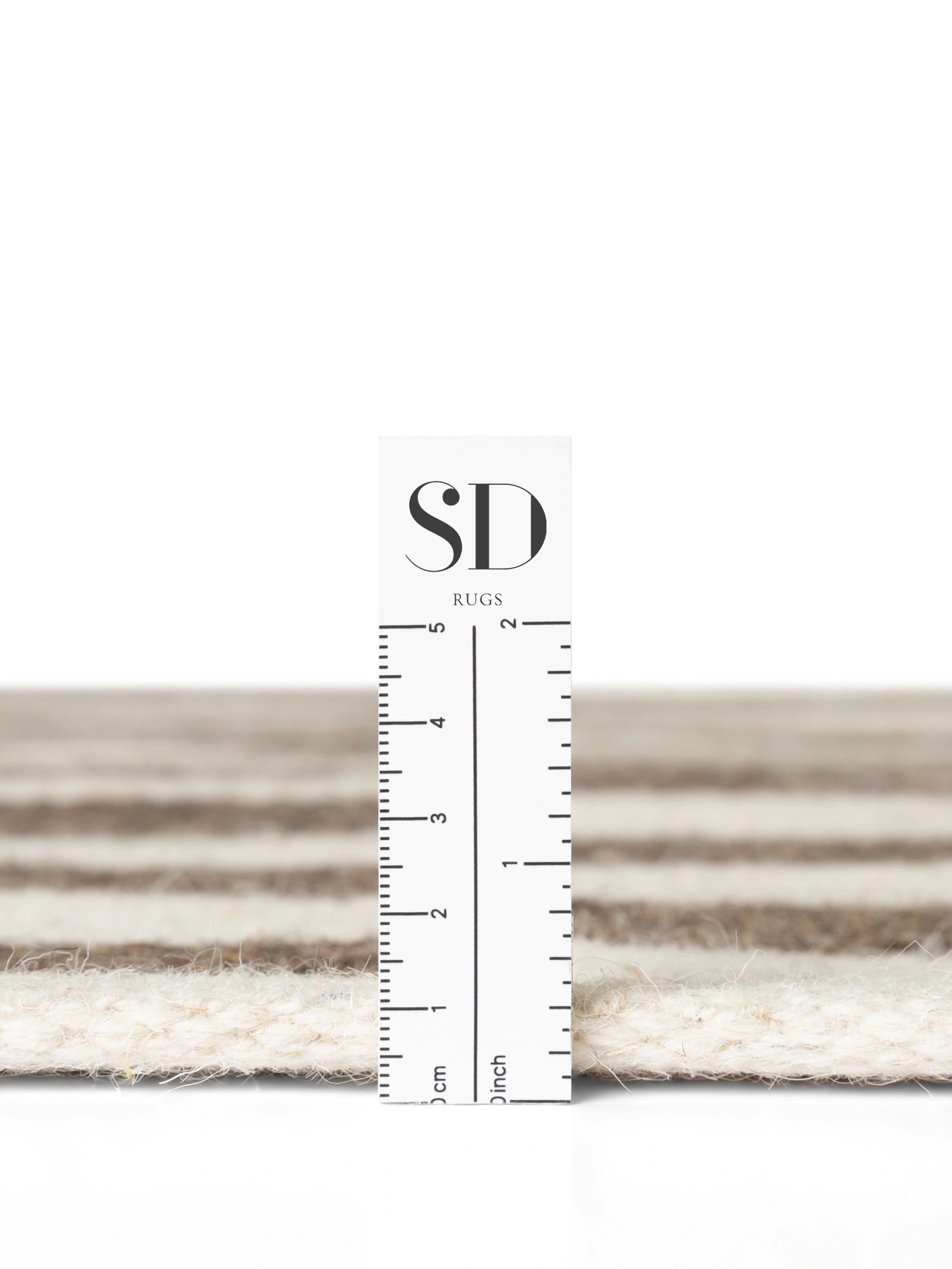 Tapis Laine fait main Marron et Crème XS