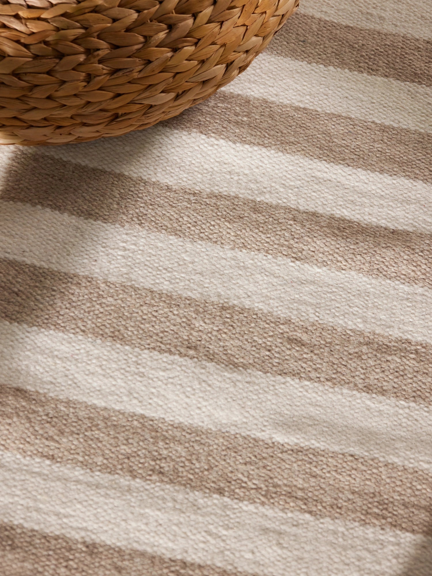 Tapis Laine fait main Beige et Crème XL