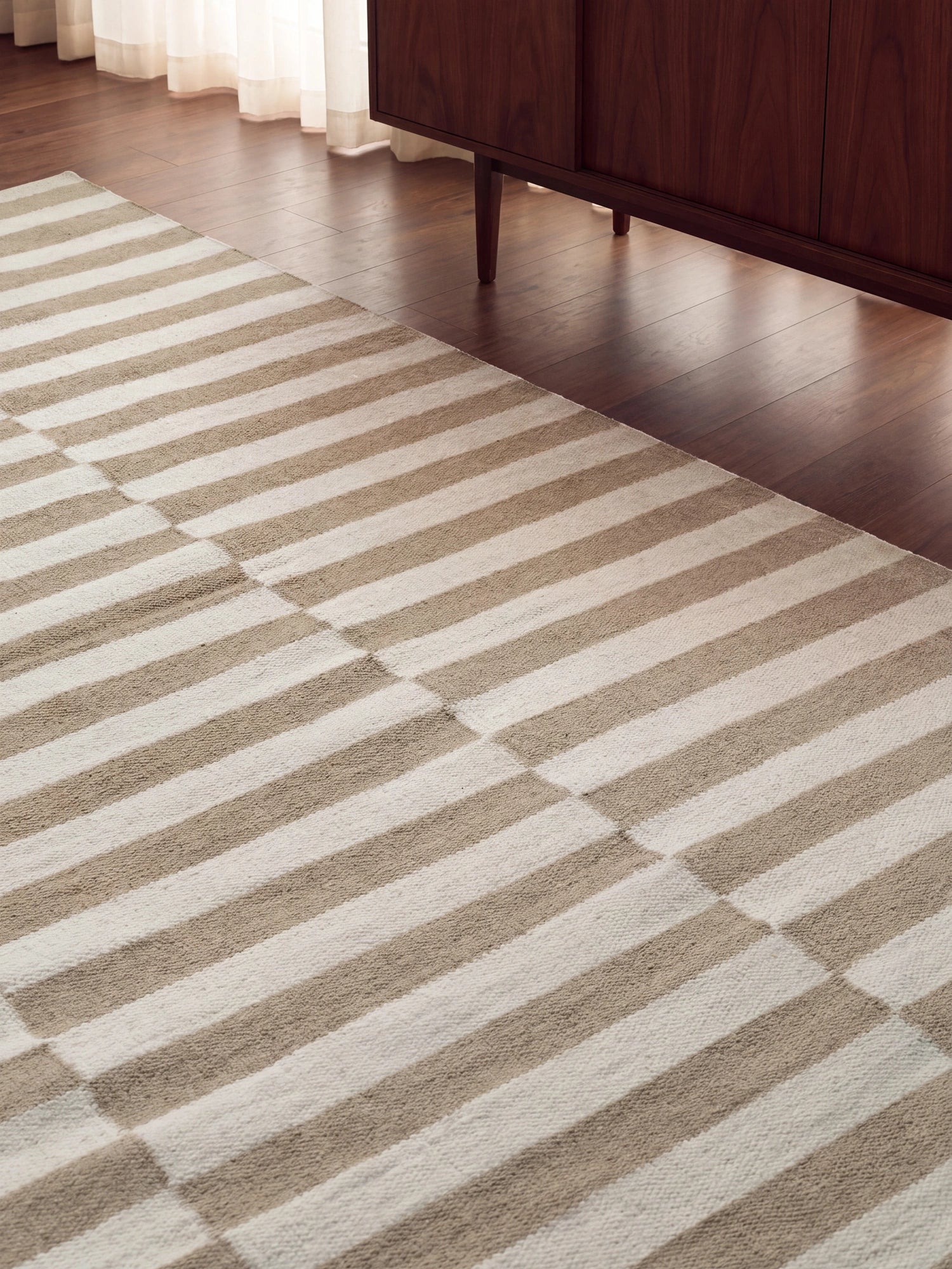 Tapis Laine fait main Beige et Crème XL