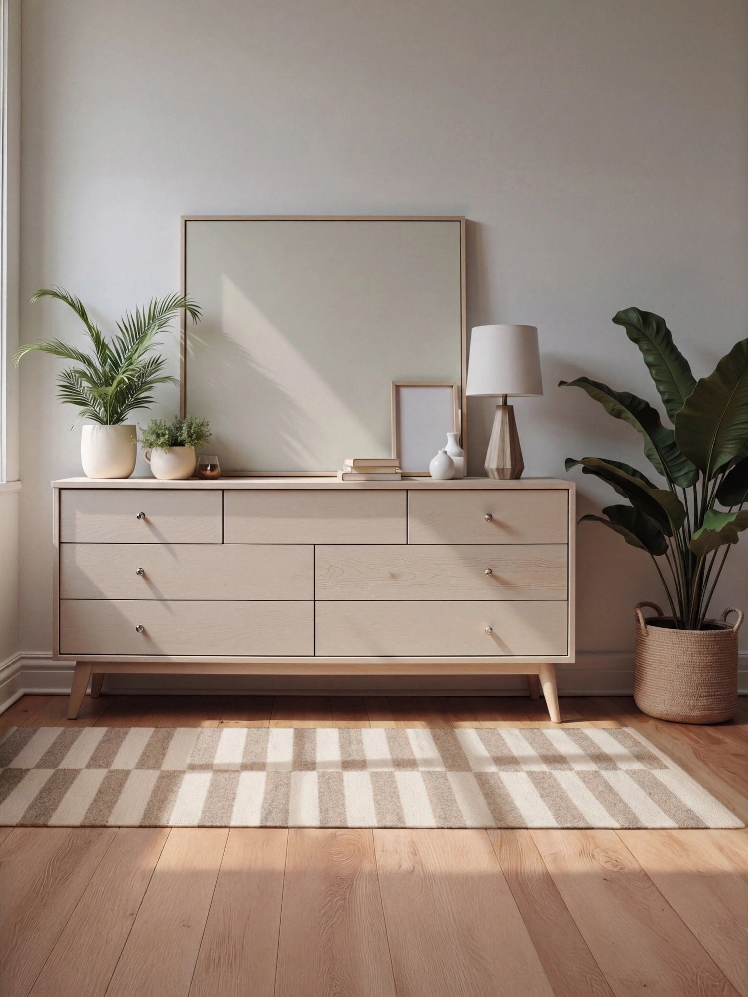 Tapis Laine fait main Beige et Crème XS