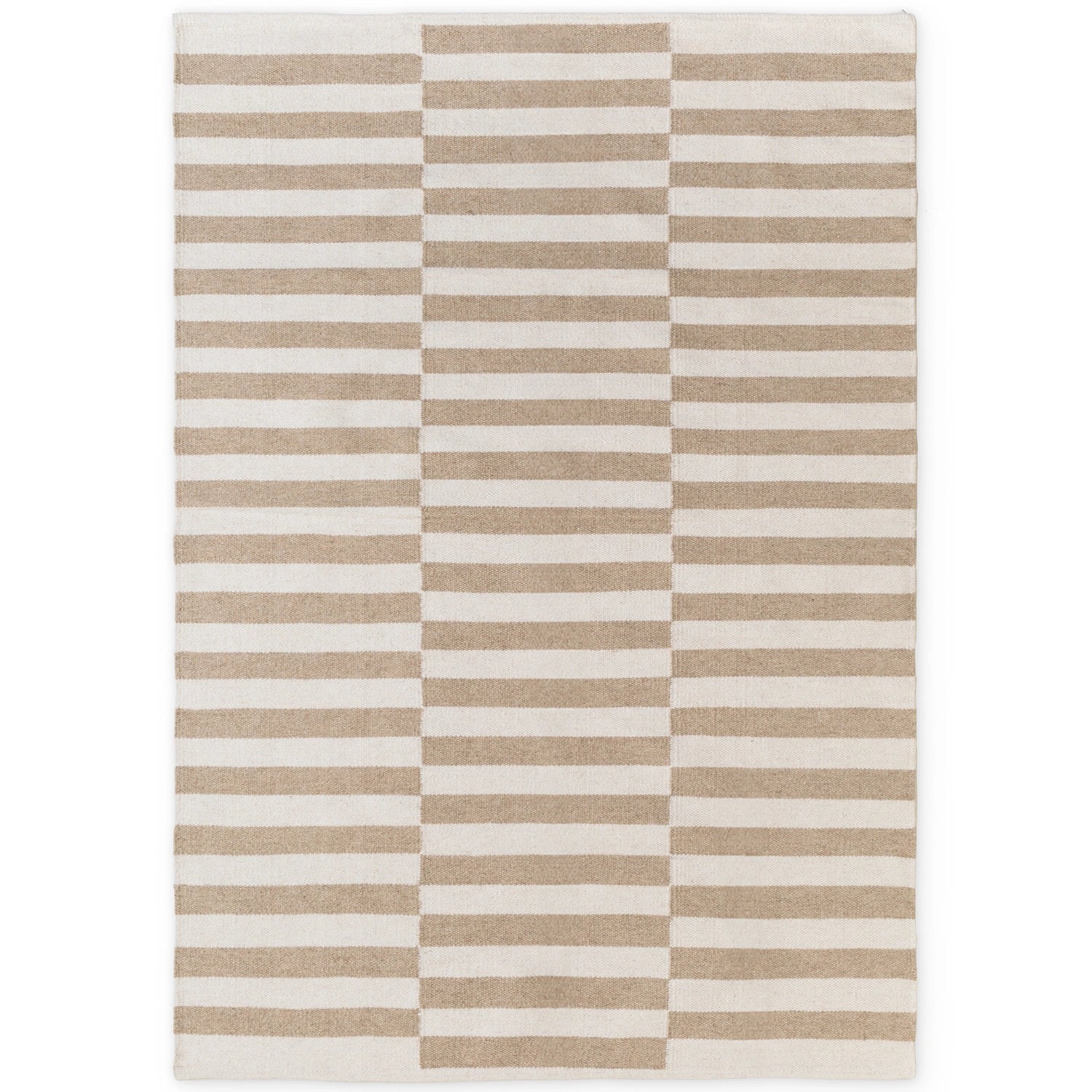 Tapis Laine fait main Beige et Crème M/L