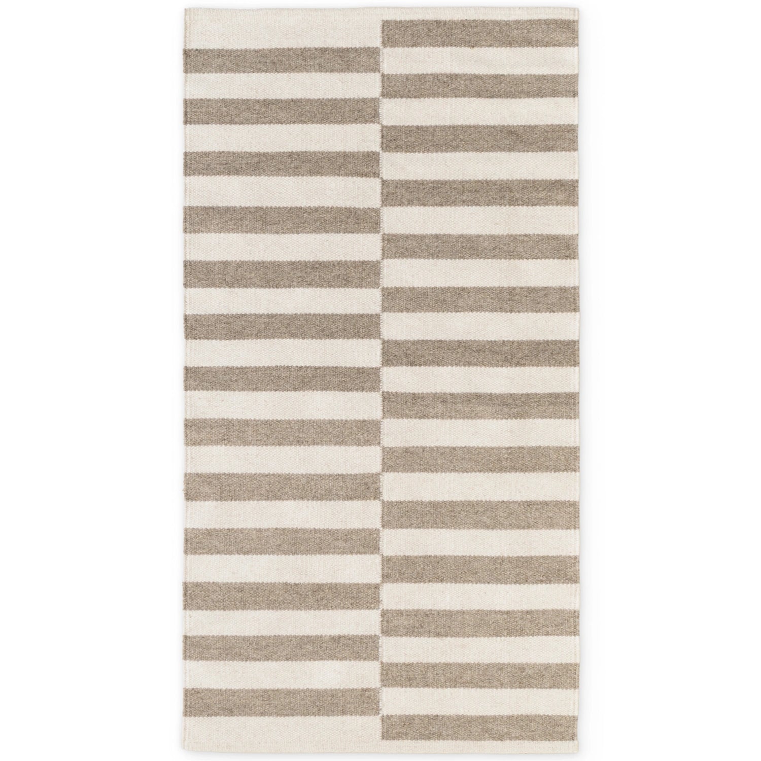 Tapis Laine fait main Gris et Crème XS