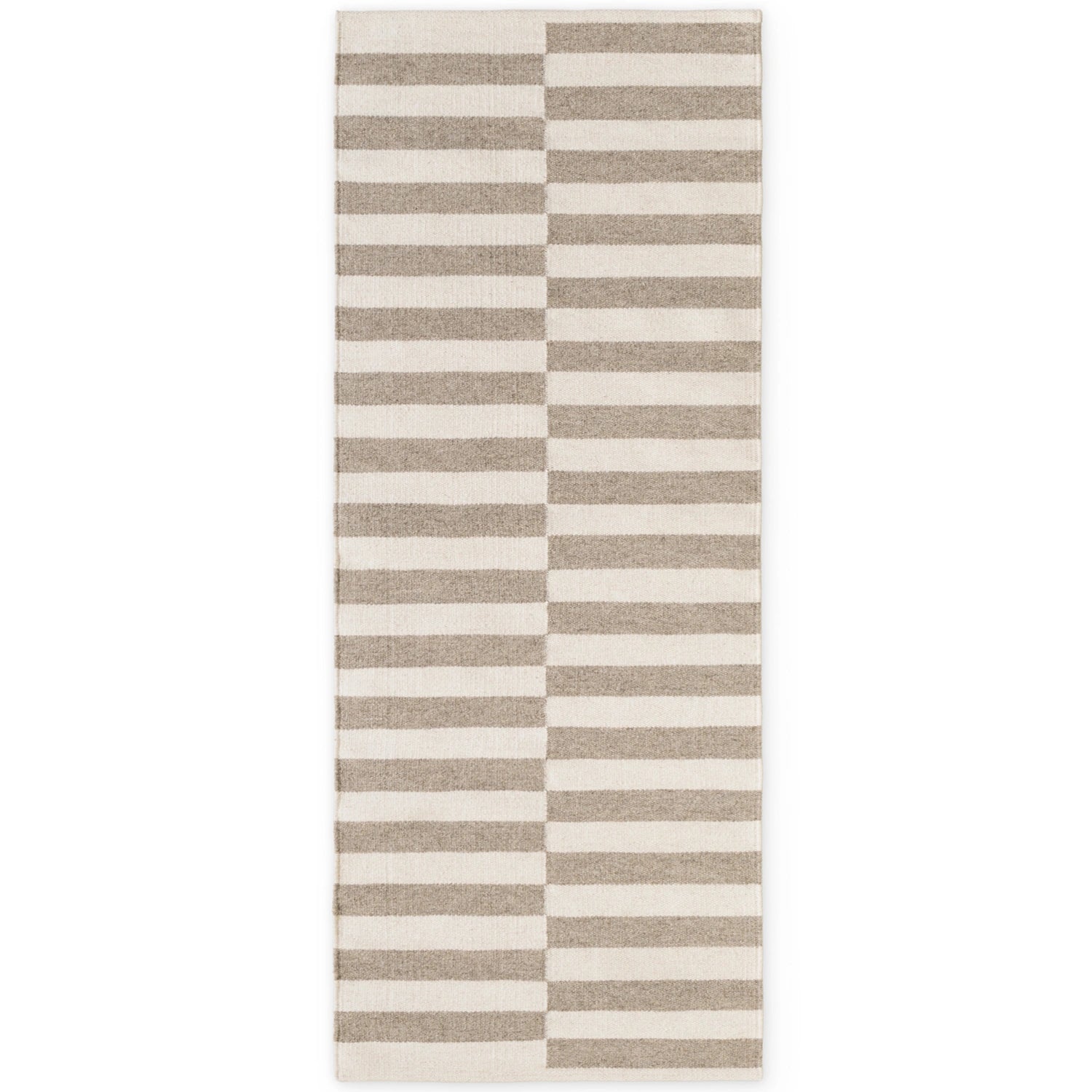 Tapis Laine fait main Gris et Crème S