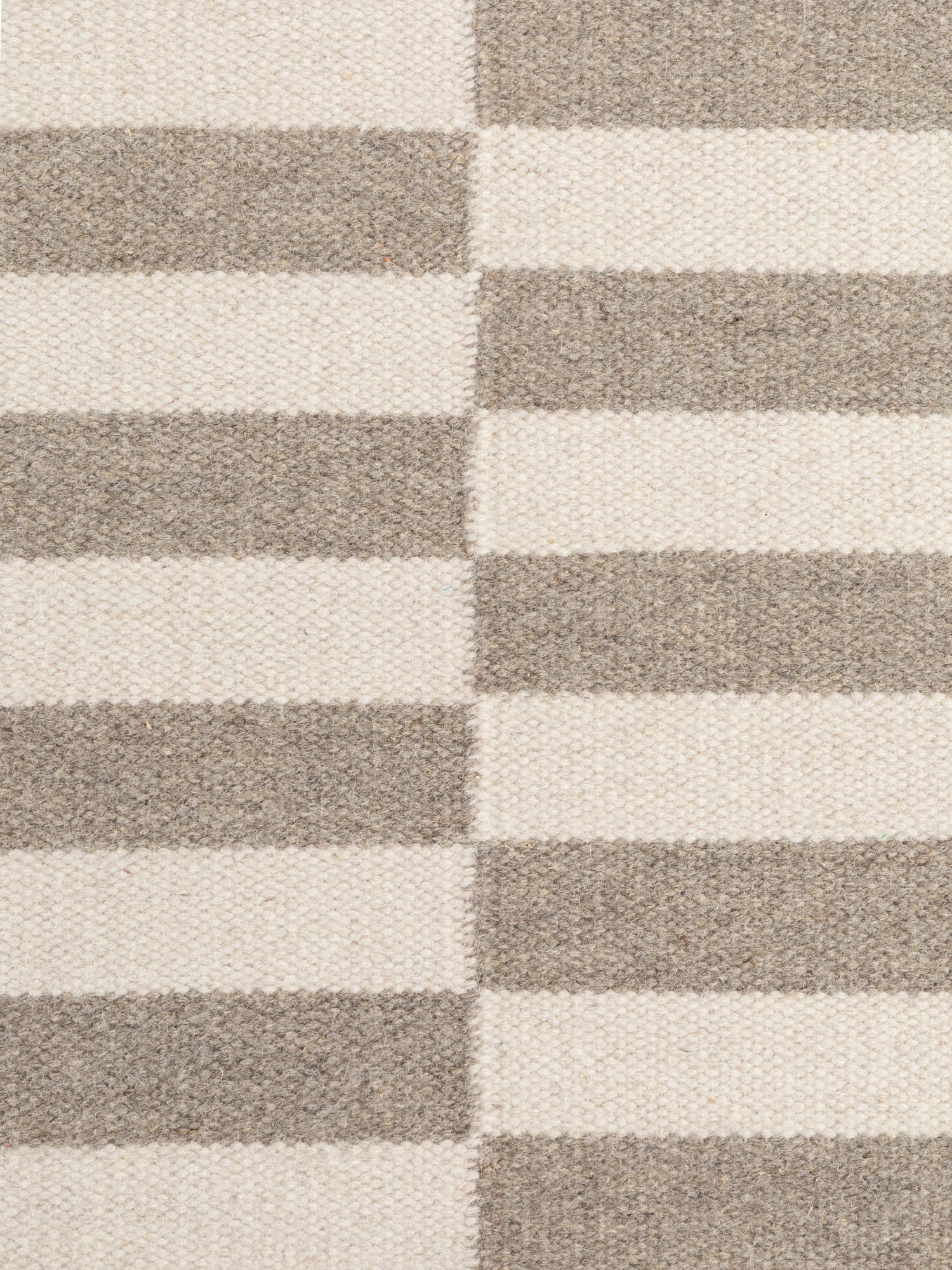 Tapis Laine fait main Gris et Crème S