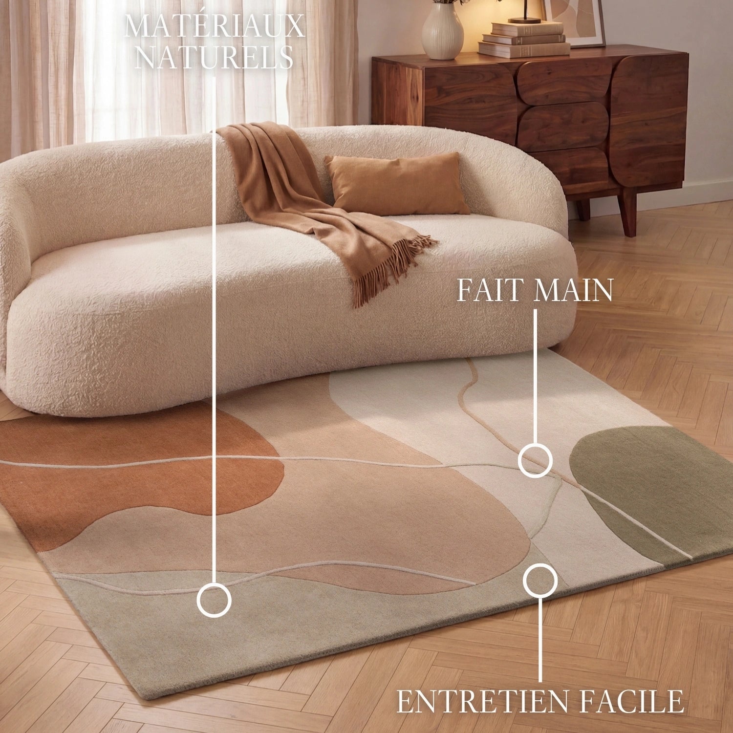 Tapis en laine Arteo Crème Rose – Villeroy &amp; Boch