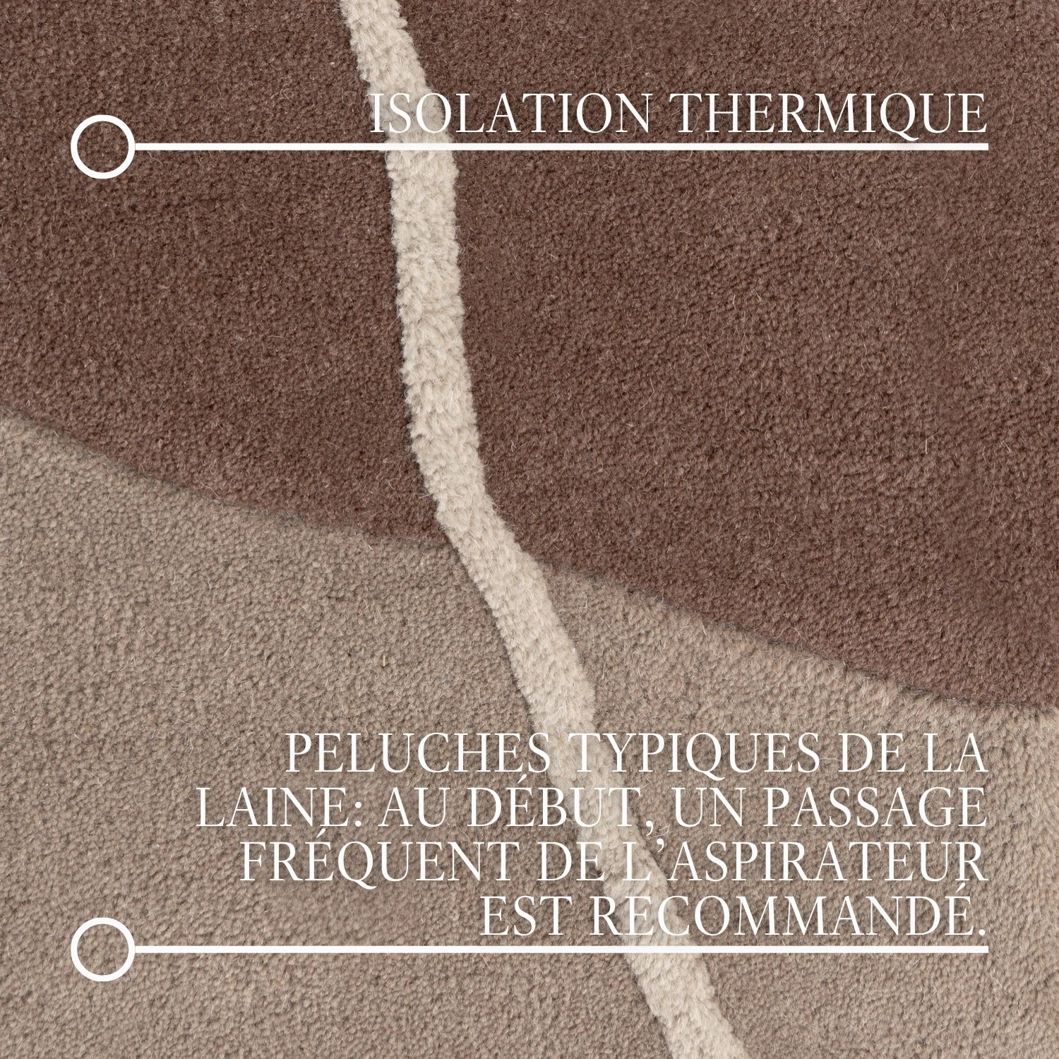 Tapis en laine Muse Crème Marron – Villeroy &amp; Boch