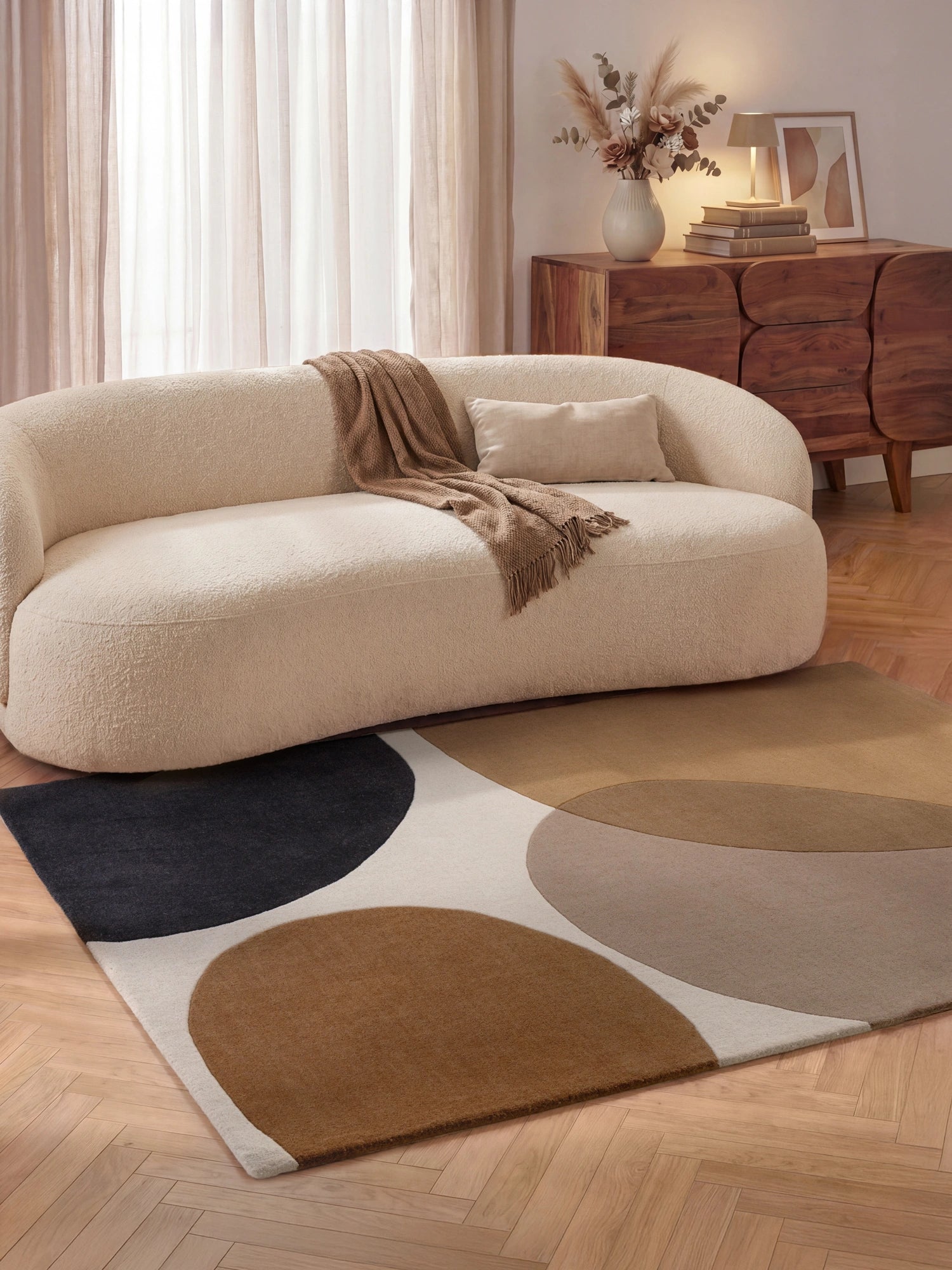 Tapis en laine Ruvia Crème Marron – Villeroy &amp; Boch