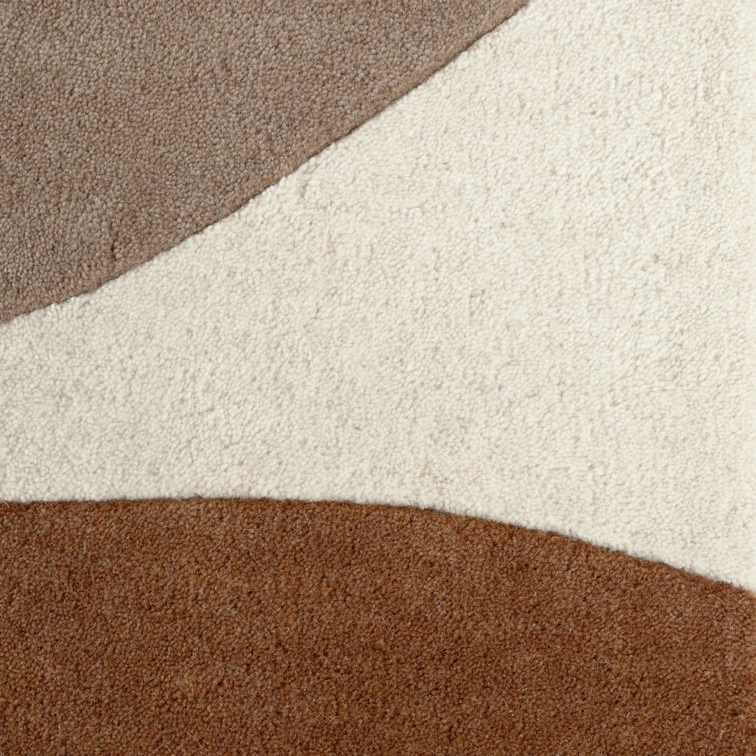 Tapis Rond en laine Ruvia Crème Marron – Villeroy &amp; Boch