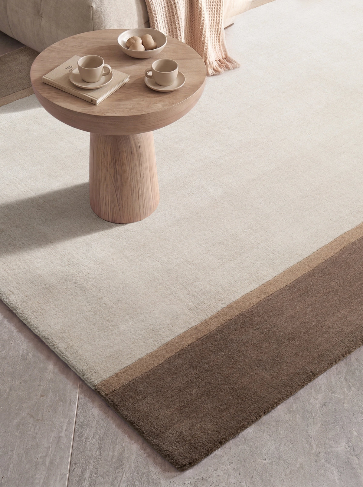 Tapis en laine Rivoli Crème et Marron – Villeroy &amp; Boch