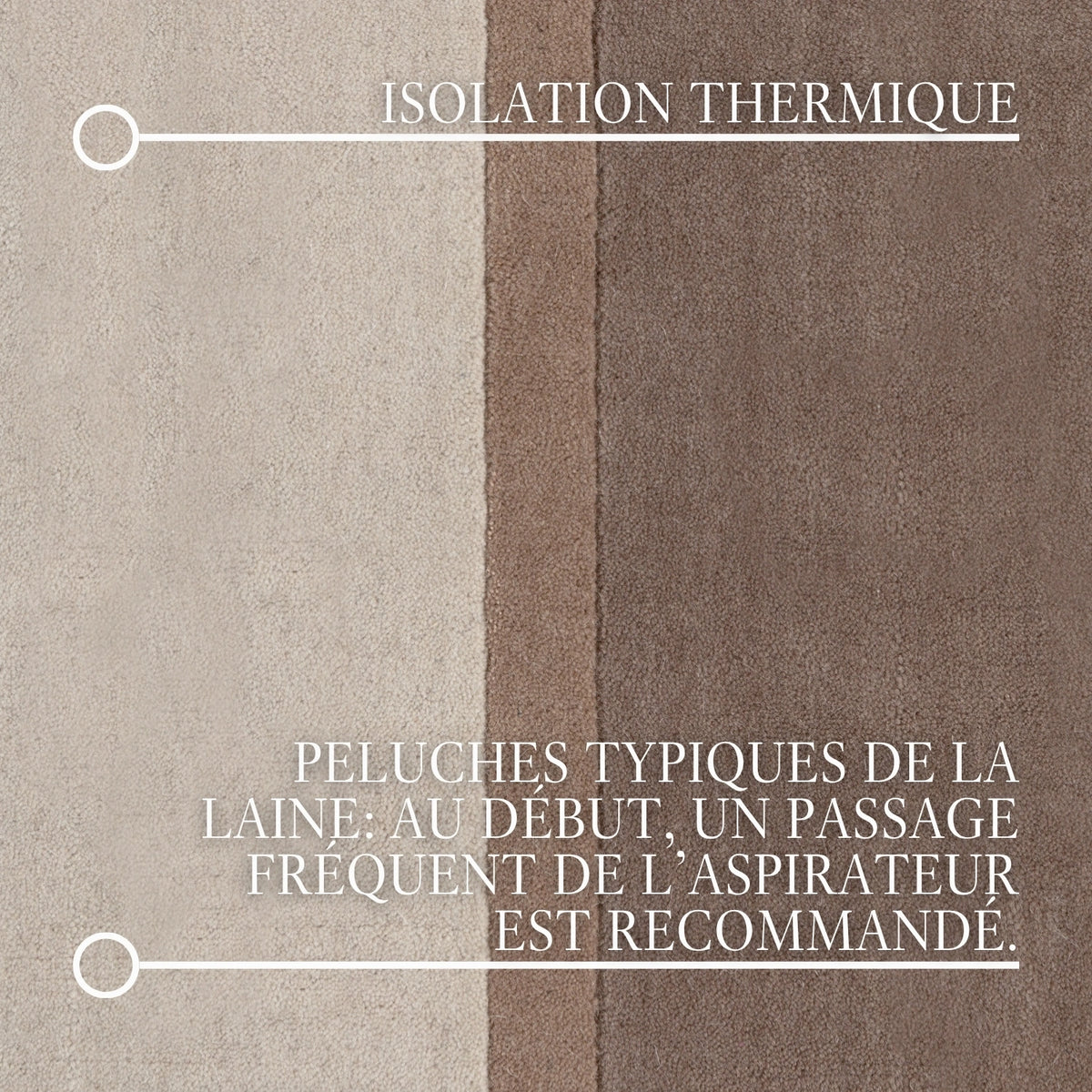 Tapis en laine Rivoli Crème et Marron – Villeroy &amp; Boch