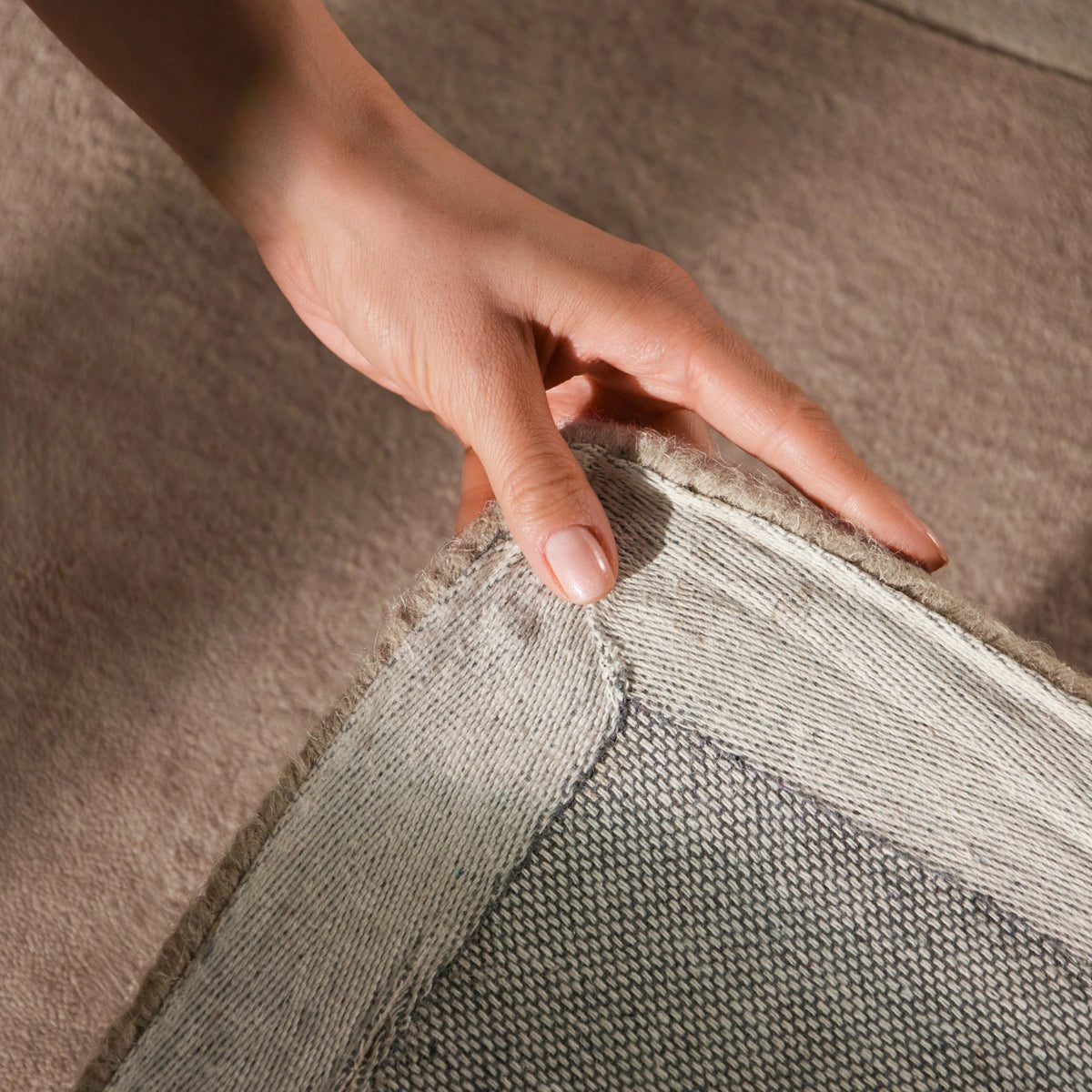 Tapis en laine Vendôme Crème et Marron – Villeroy &amp; Boch