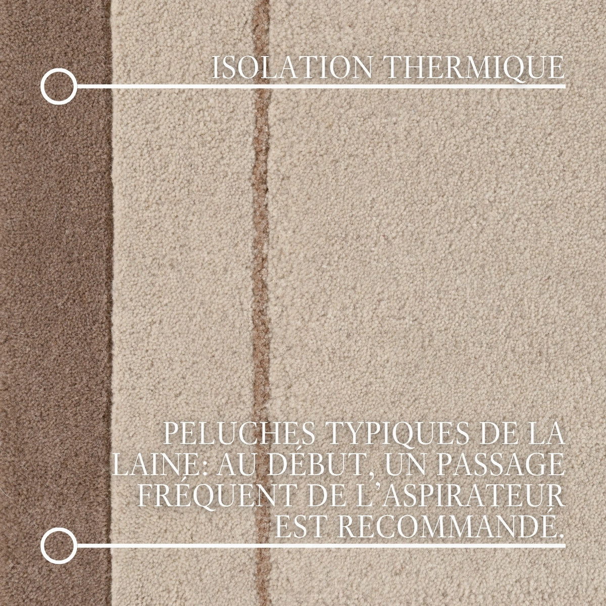 Tapis en laine Palazzo Crème et Marron – Villeroy &amp; Boch